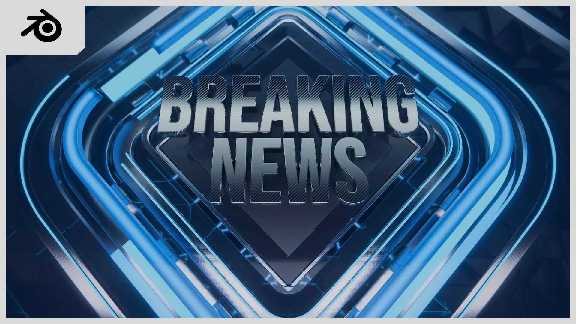 Breaking News Blender Template Scene 3D model_0