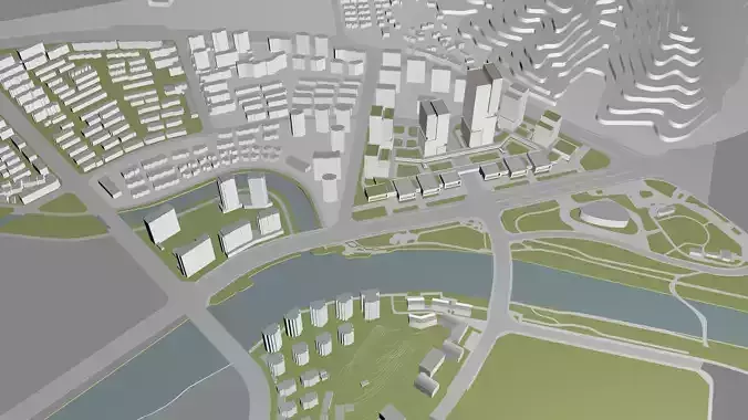 Simple model of high-rise office building