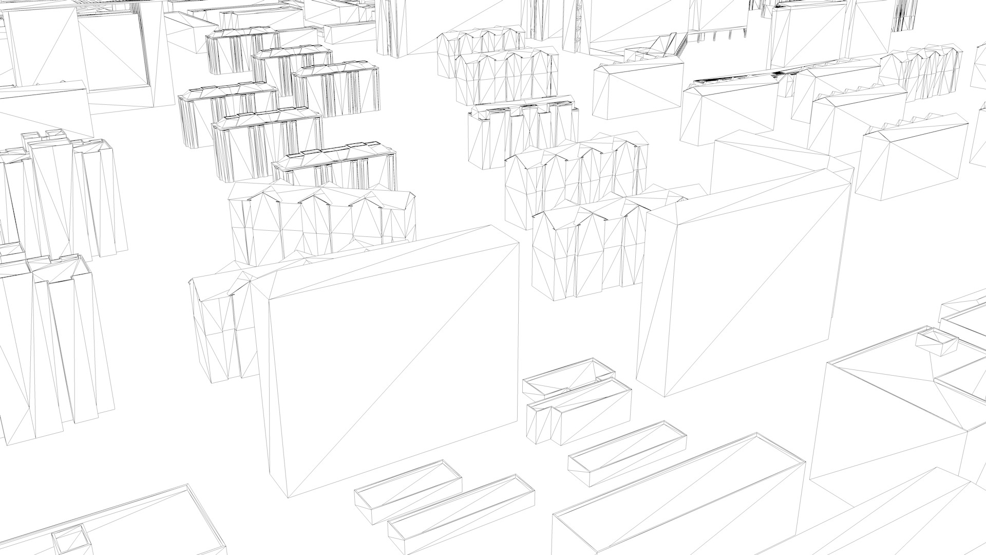 Modern urban highrise buildings building ancillary buildings 3D model_13