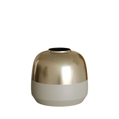 gold vases Low-poly 3D model