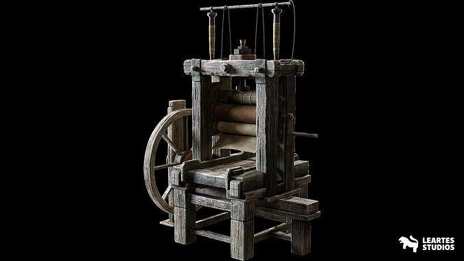 Paper Mill Low-poly 3D model