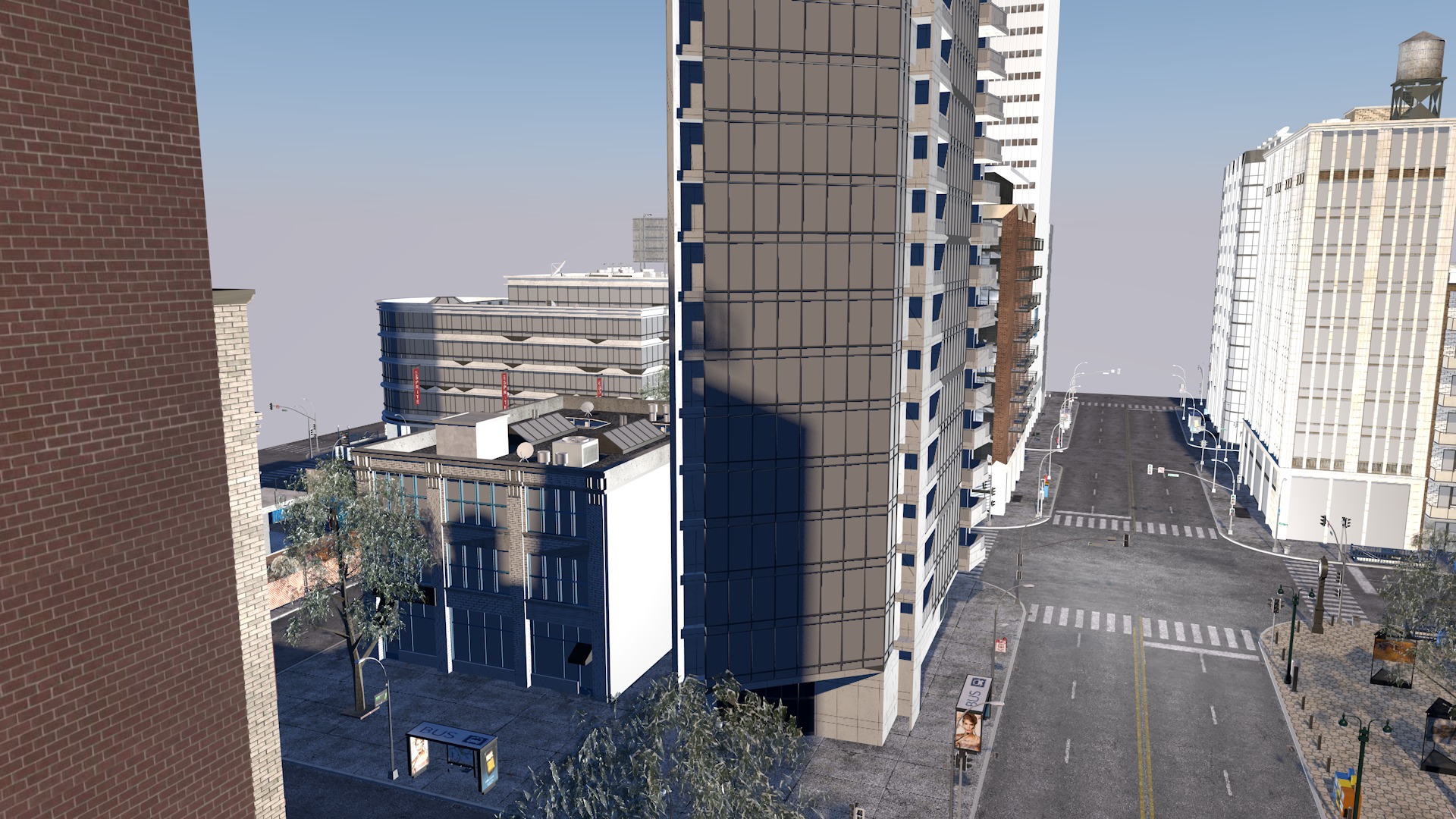 City road street view 3D model_15