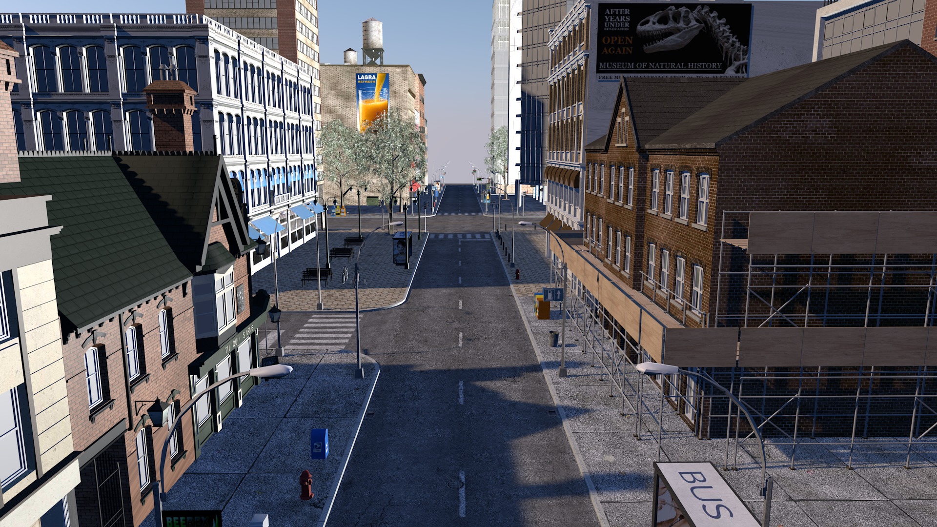City road street view 3D model_13