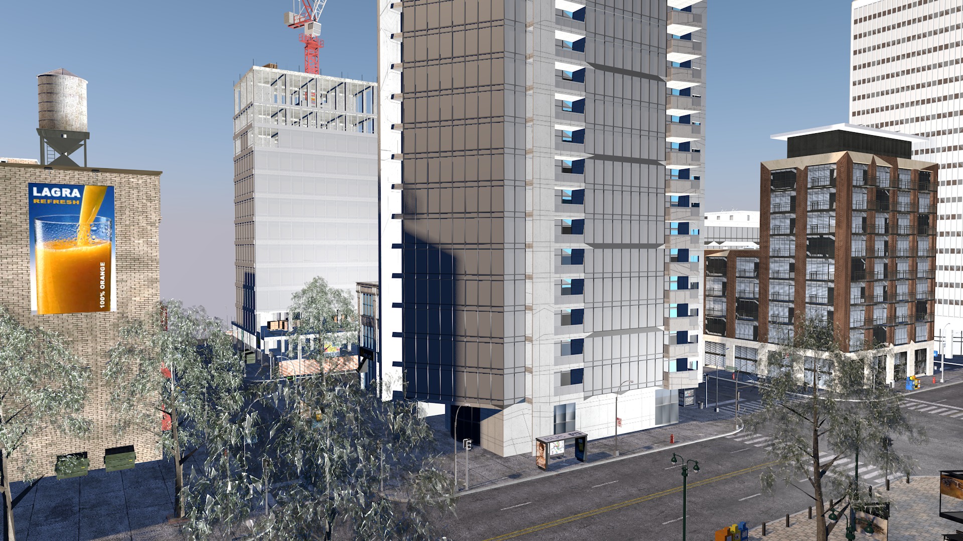 City road street view 3D model_14