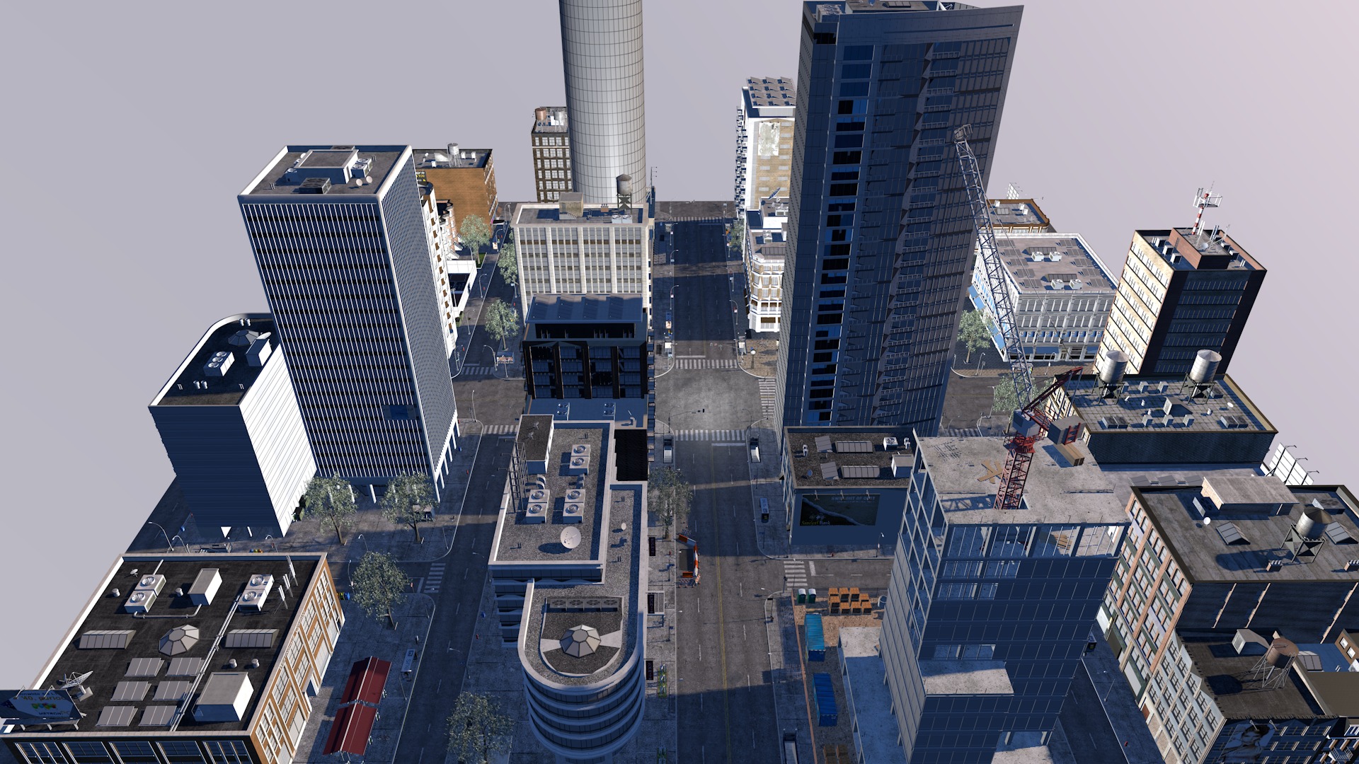 City road street view 3D model_3