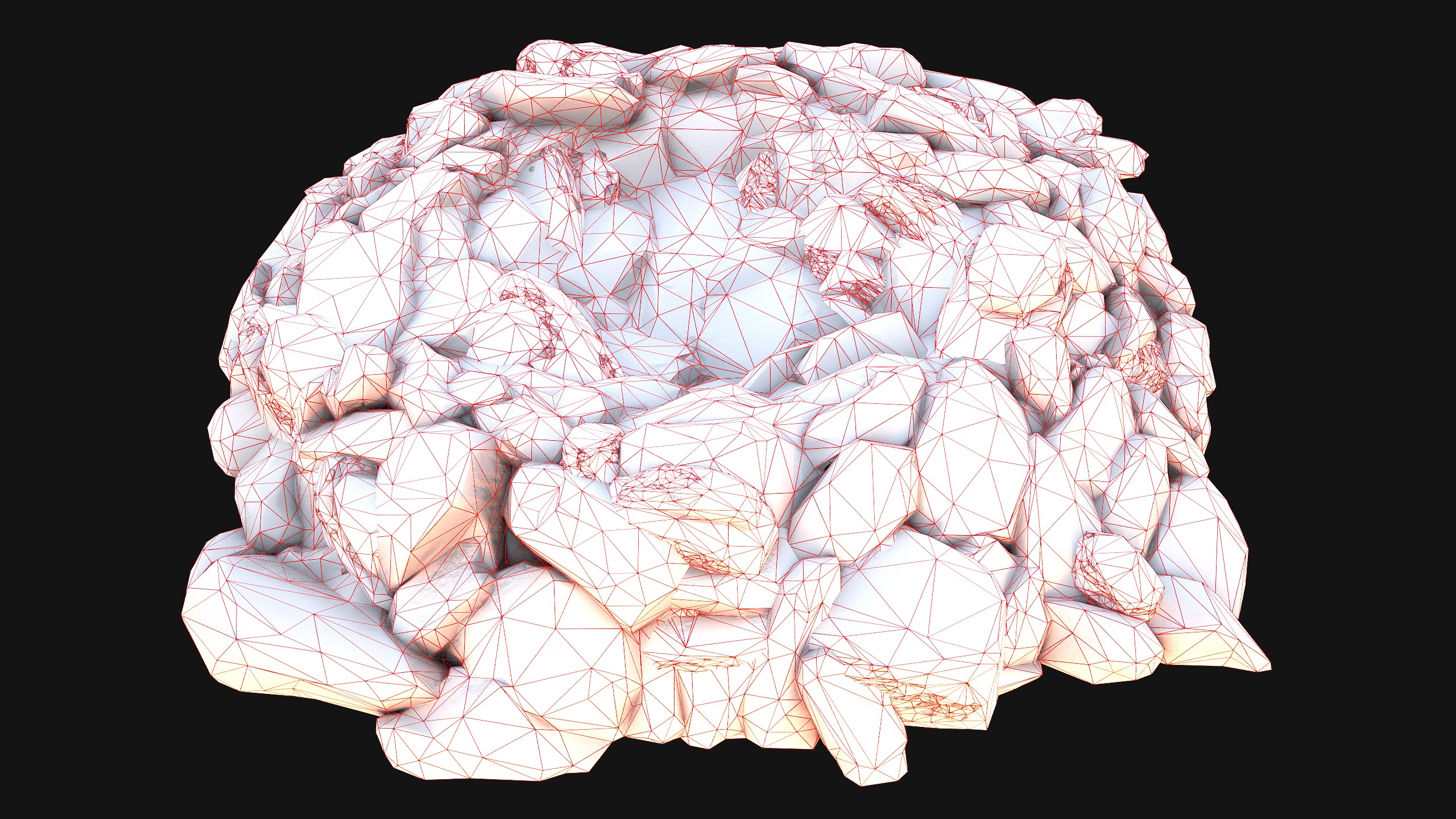 Gold Ore Mineral Treasure Mines Low-poly 3D model_36