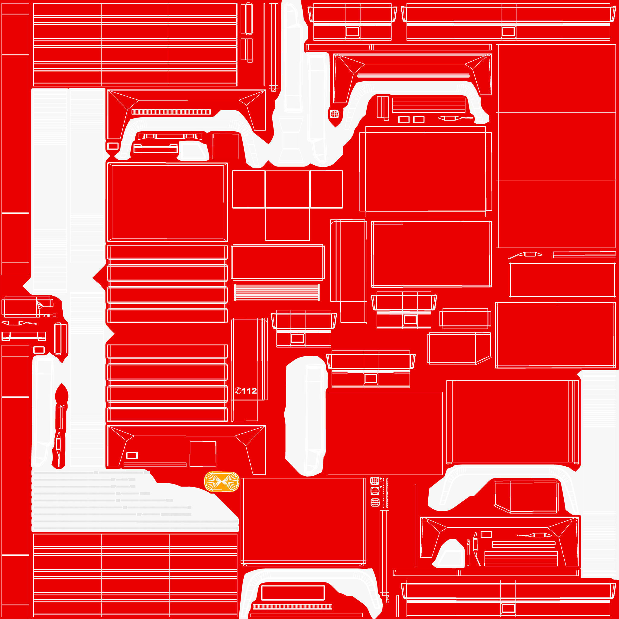 FIRE TRUCK 6X4 3D model_16