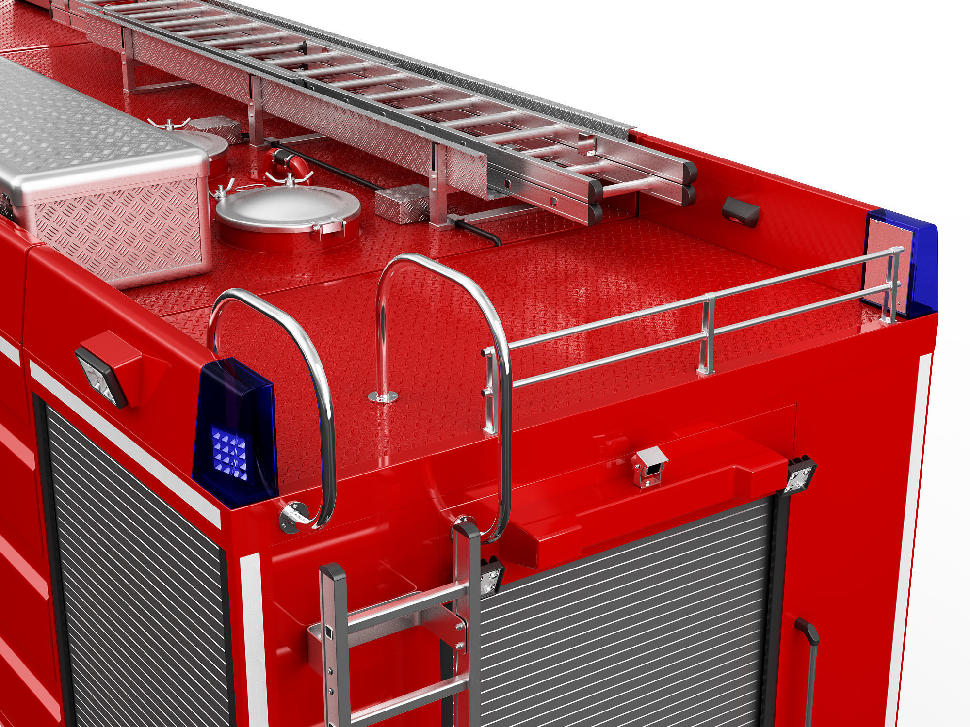 FIRE TRUCK 6X4 3D model_13