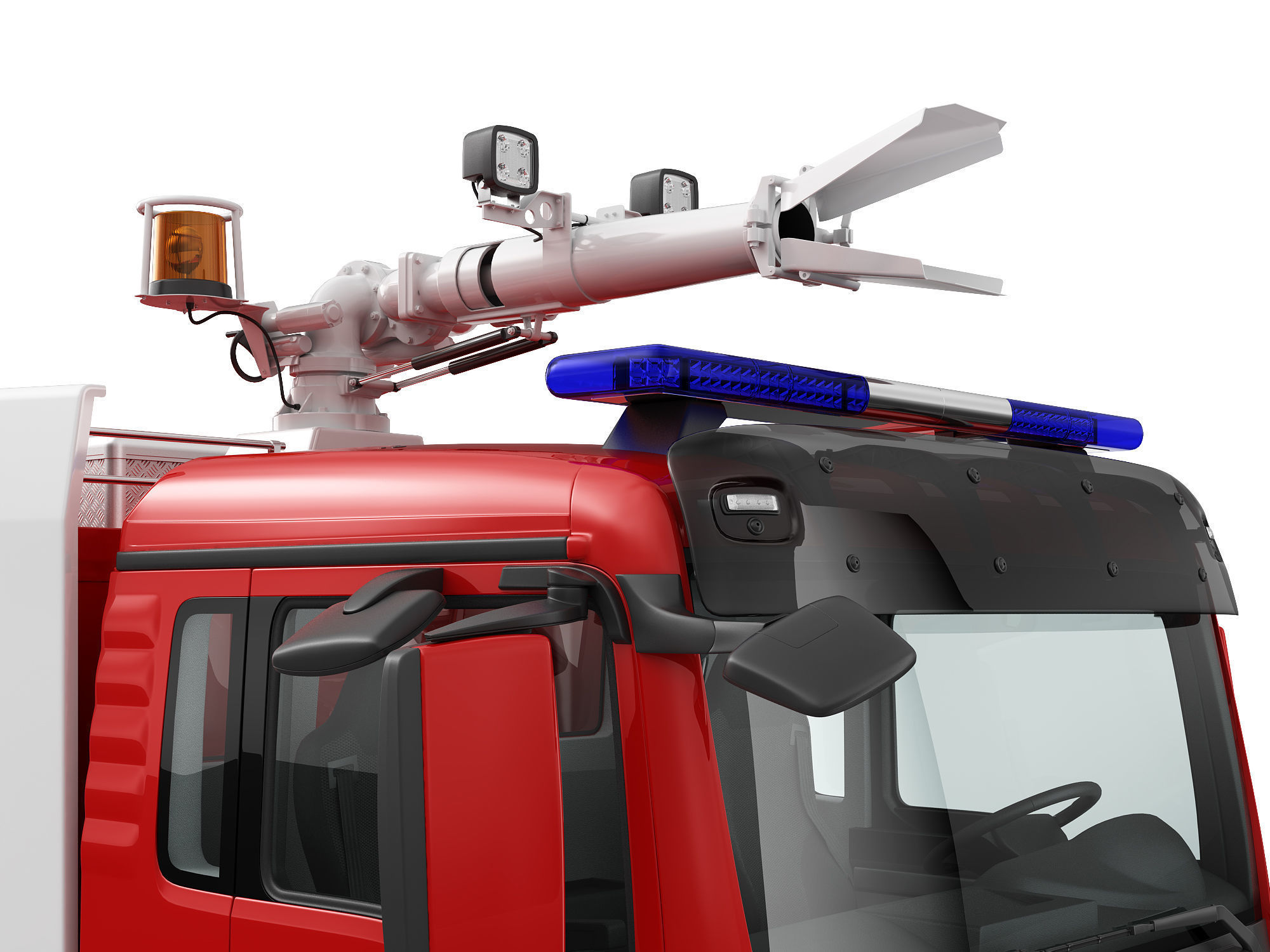 FIRE TRUCK 6X4 3D model_4