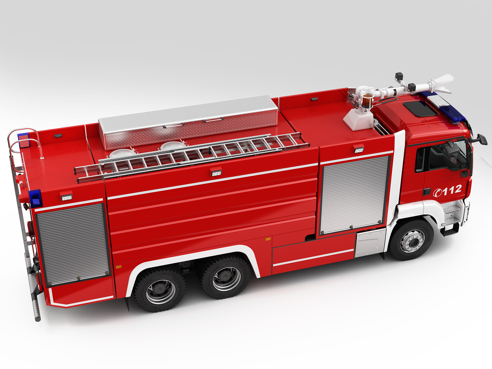 FIRE TRUCK 6X4 3D model_11