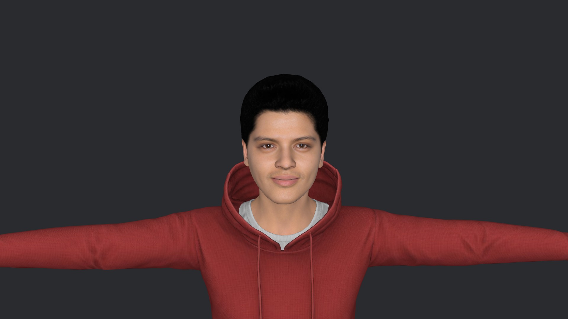 Bruno mars  Hyper Realistic Full Body Fully Rigged 3D Character Low-poly 3D model_27