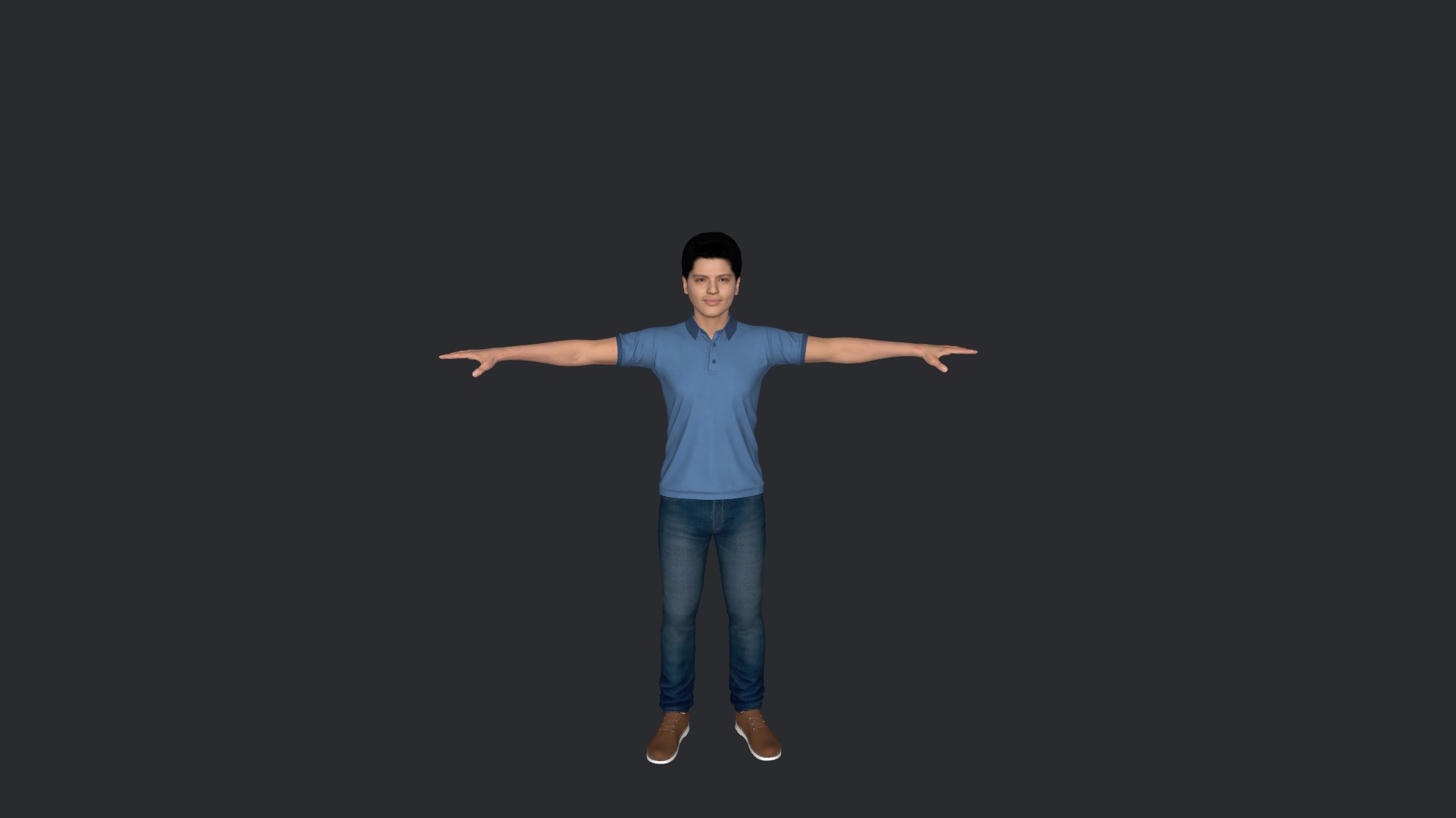 Bruno mars  Hyper Realistic Full Body Fully Rigged 3D Character Low-poly 3D model_2