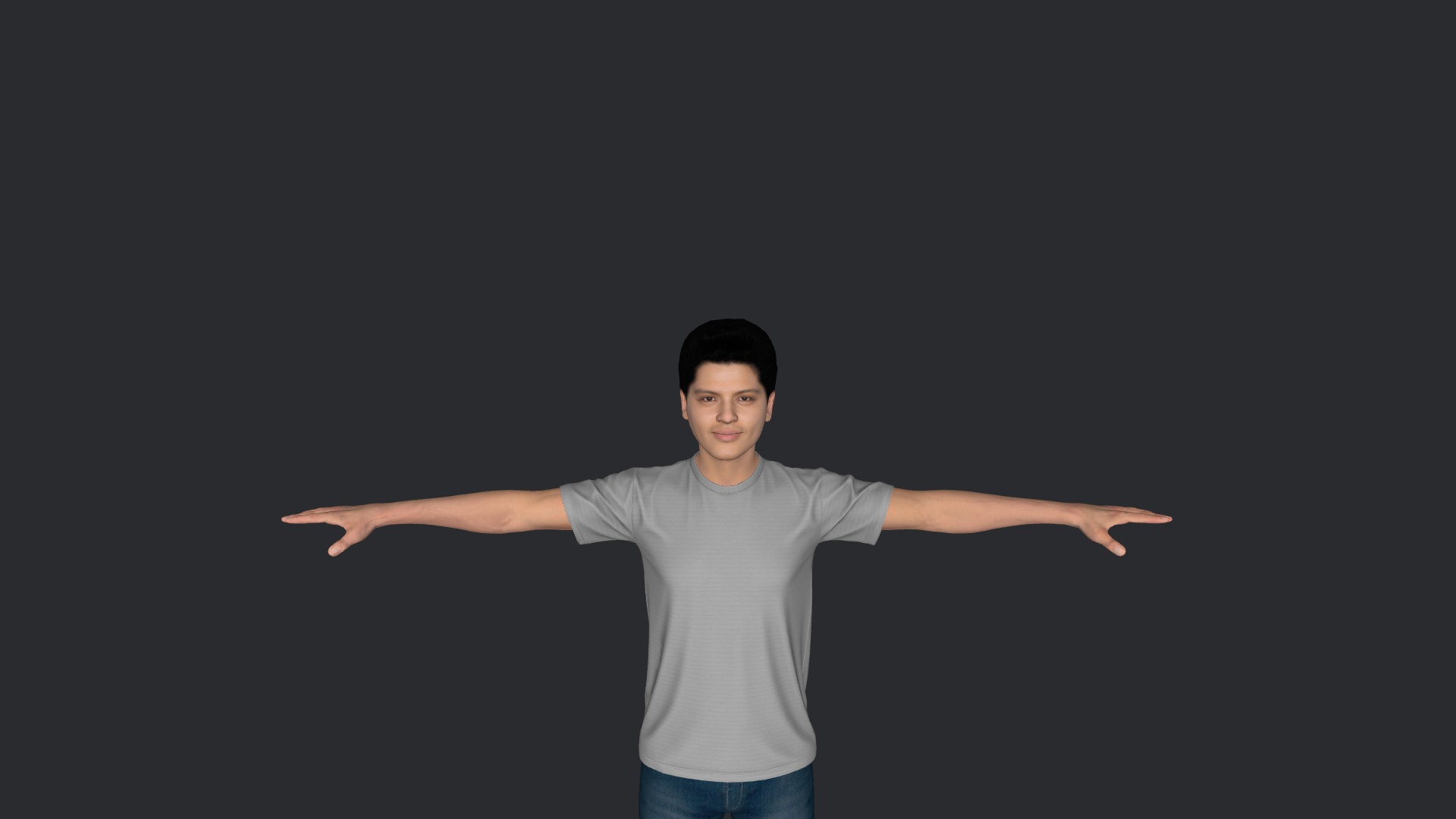 Bruno mars  Hyper Realistic Full Body Fully Rigged 3D Character Low-poly 3D model_8