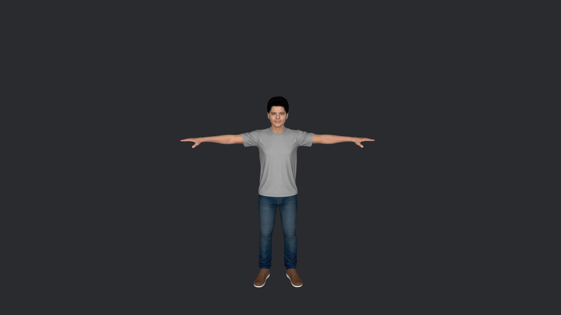 Bruno mars  Hyper Realistic Full Body Fully Rigged 3D Character Low-poly 3D model_4