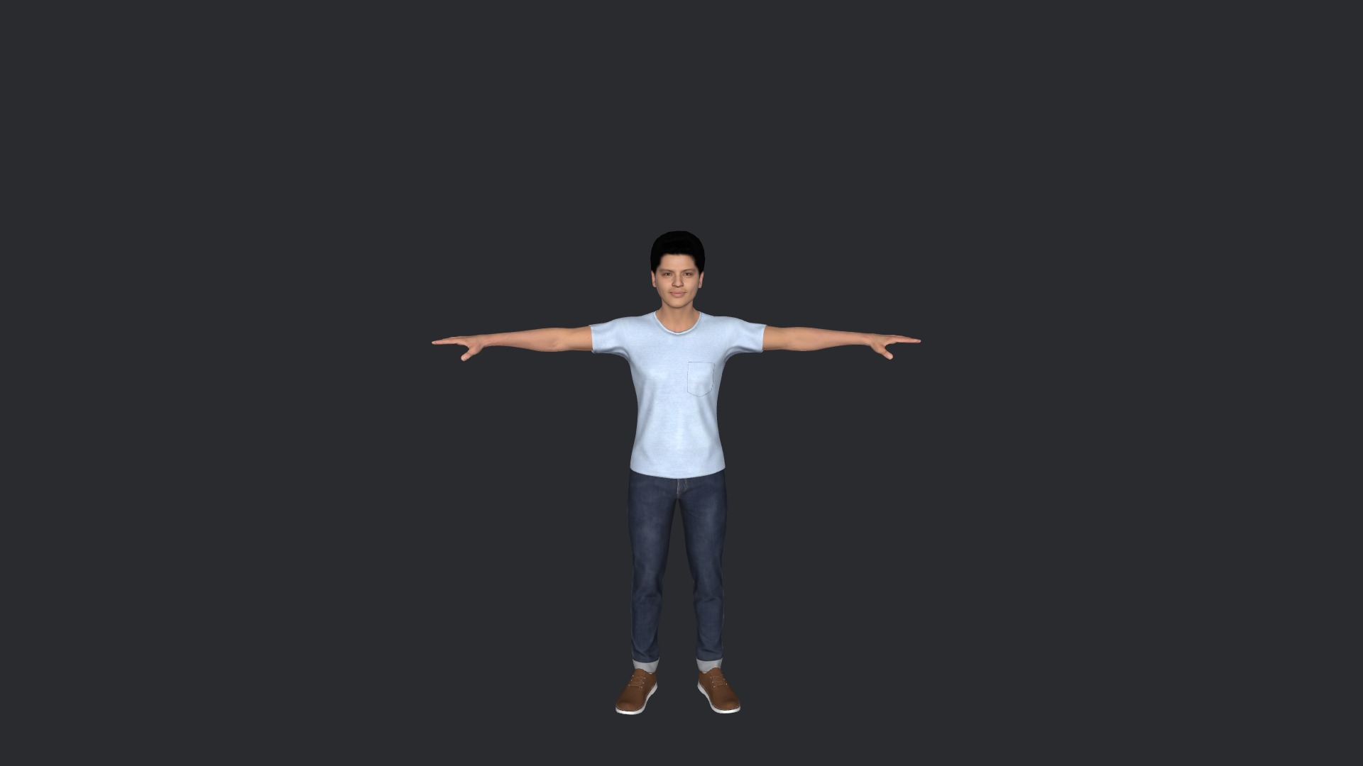 Bruno mars  Hyper Realistic Full Body Fully Rigged 3D Character Low-poly 3D model_29