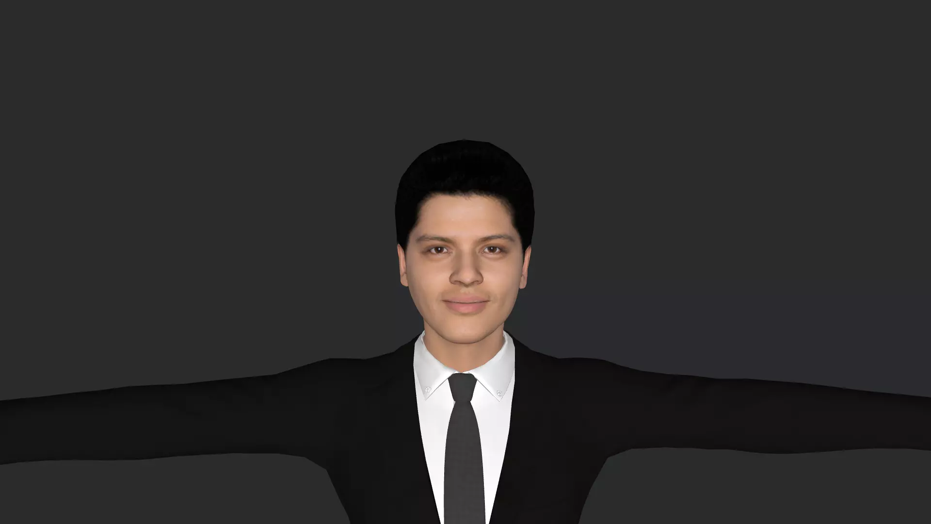 Bruno mars  Hyper Realistic Full Body Fully Rigged 3D Character Low-poly 3D model_0