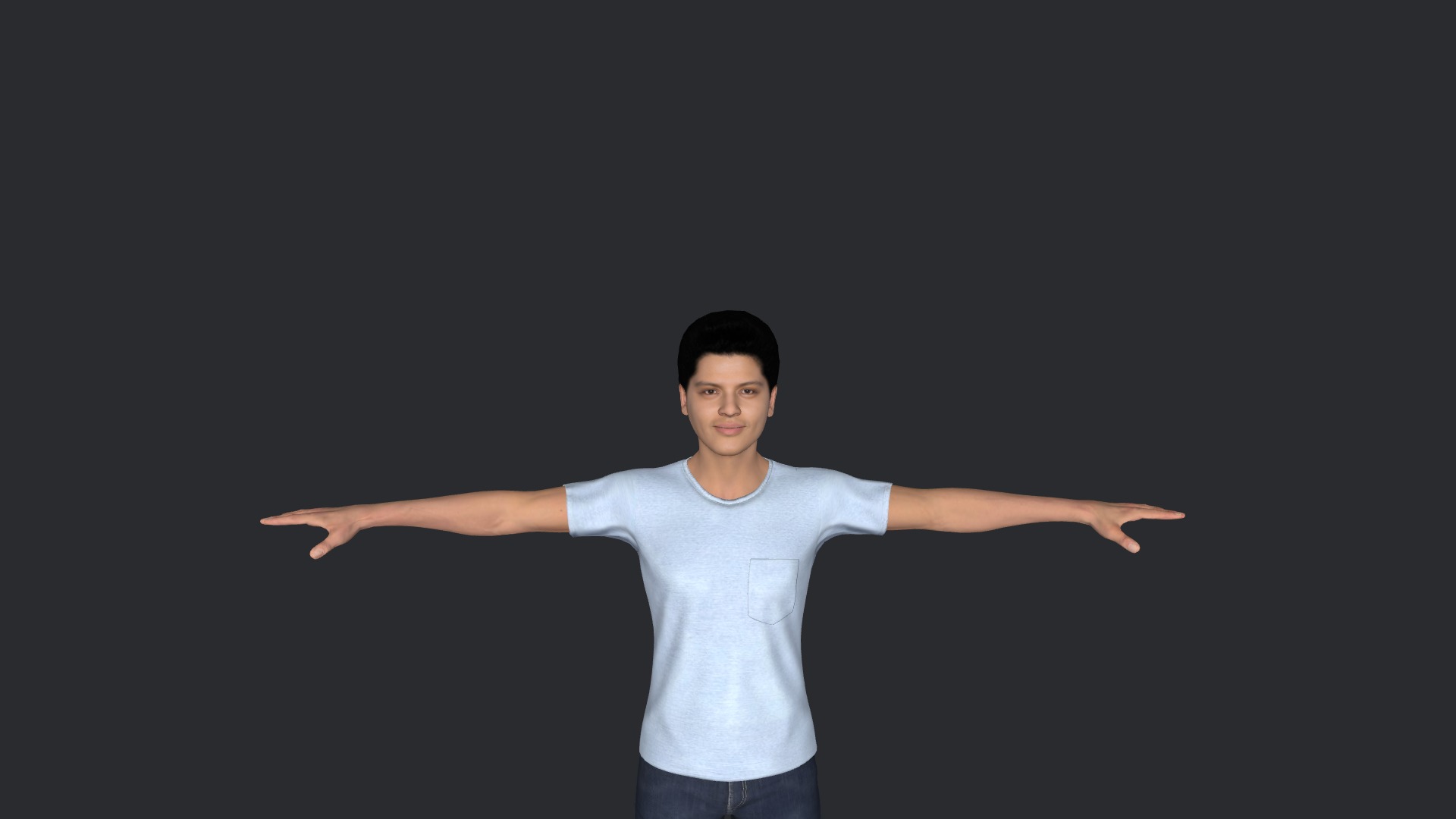 Bruno mars  Hyper Realistic Full Body Fully Rigged 3D Character Low-poly 3D model_26