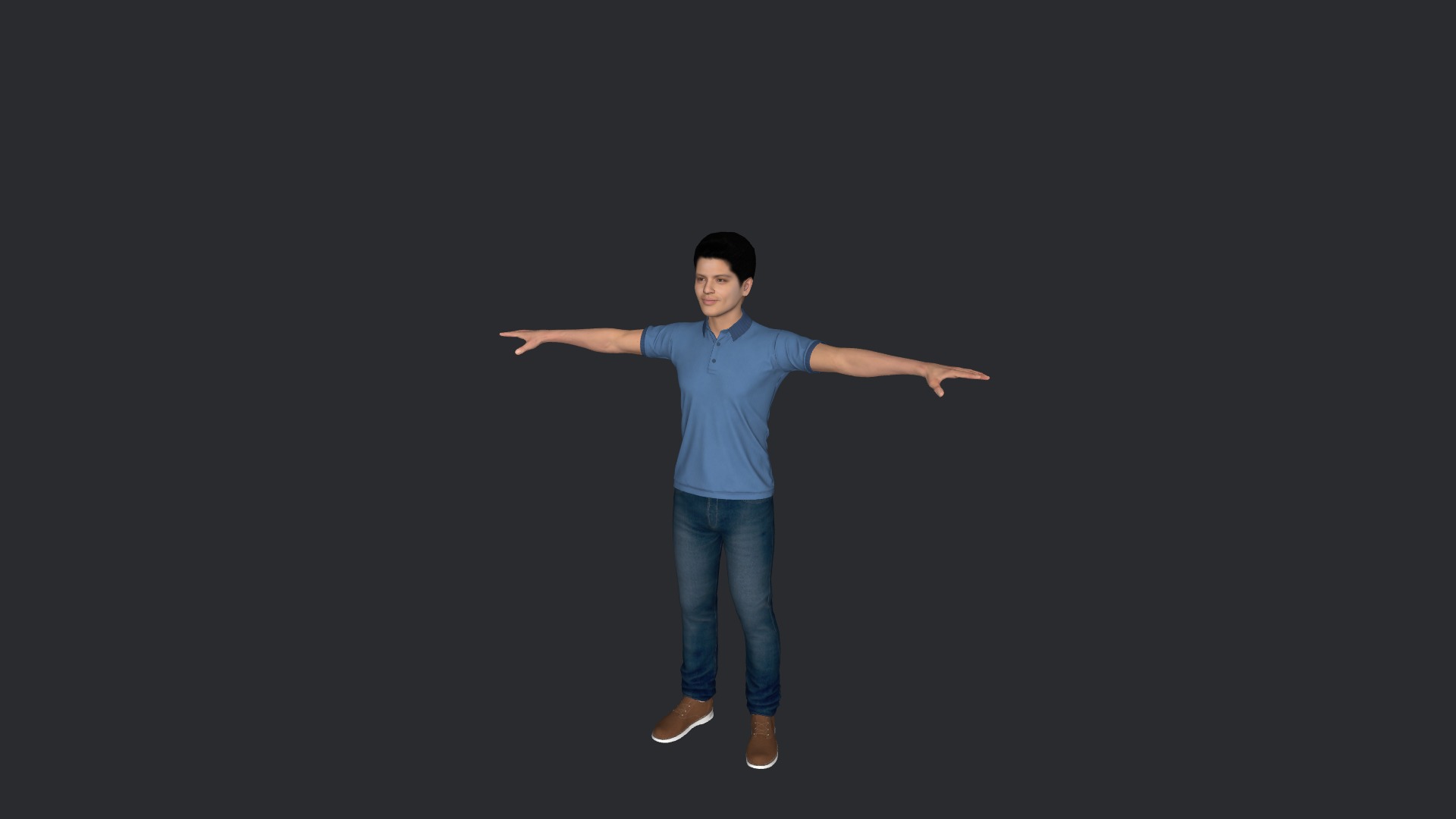 Bruno mars  Hyper Realistic Full Body Fully Rigged 3D Character Low-poly 3D model_11