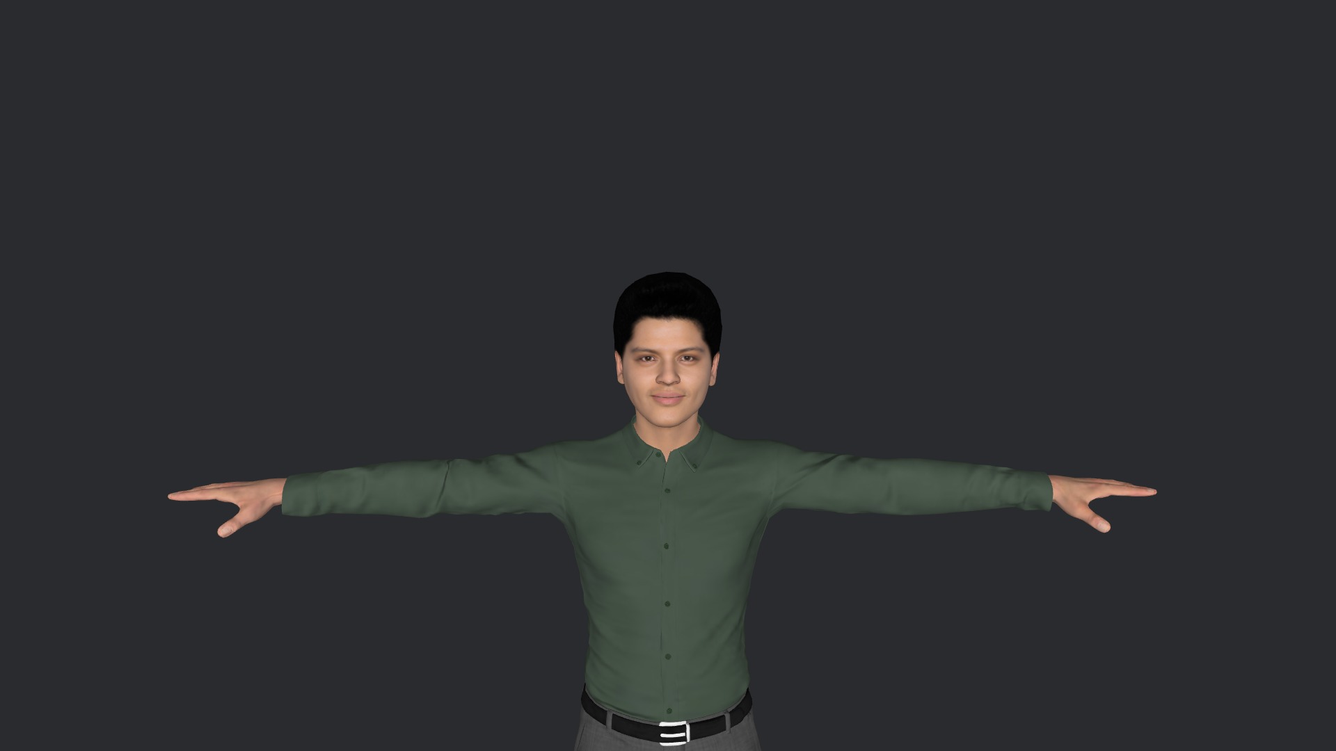 Bruno mars  Hyper Realistic Full Body Fully Rigged 3D Character Low-poly 3D model_14