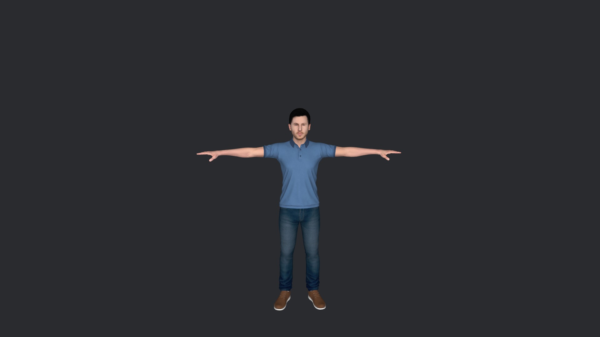 Calvin harris Hyper Realistic Full Body Fully Rigged Character Low-poly 3D model_13