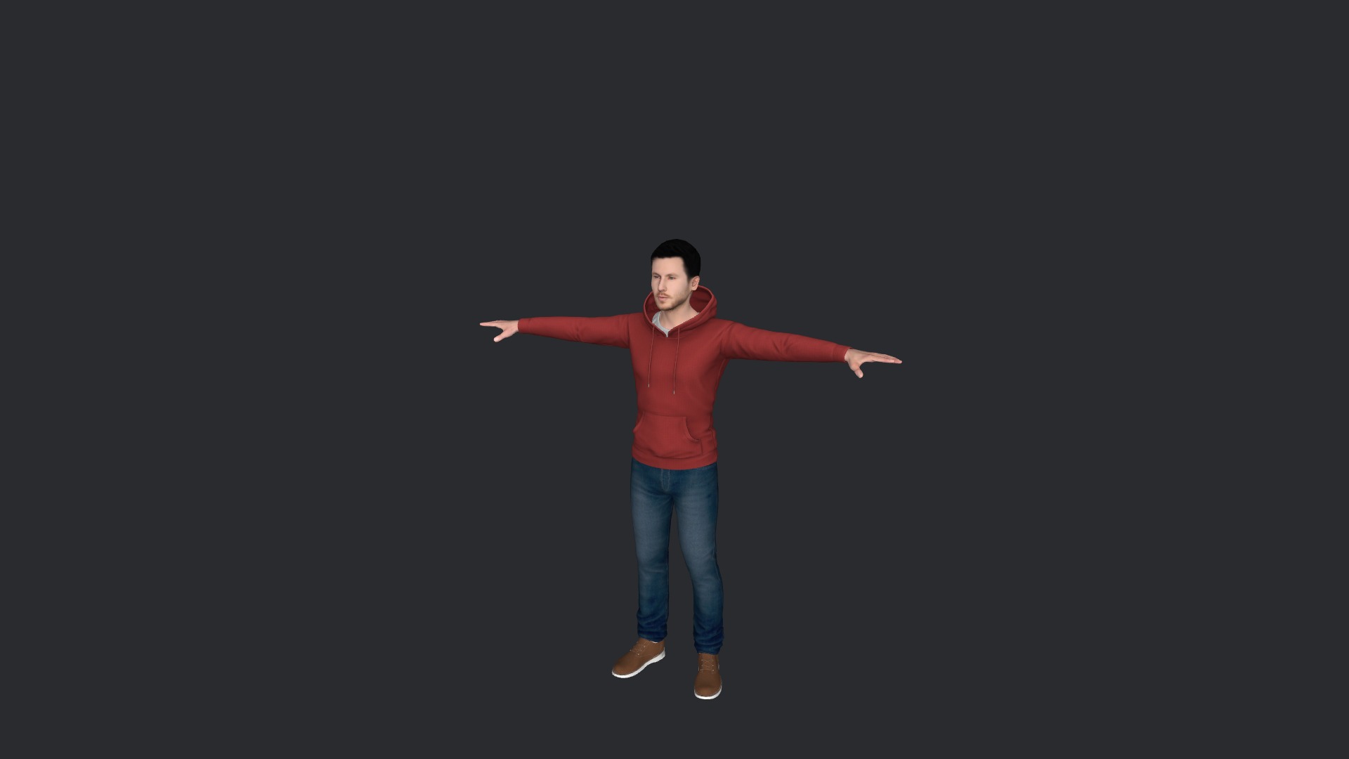Calvin harris Hyper Realistic Full Body Fully Rigged Character Low-poly 3D model_21