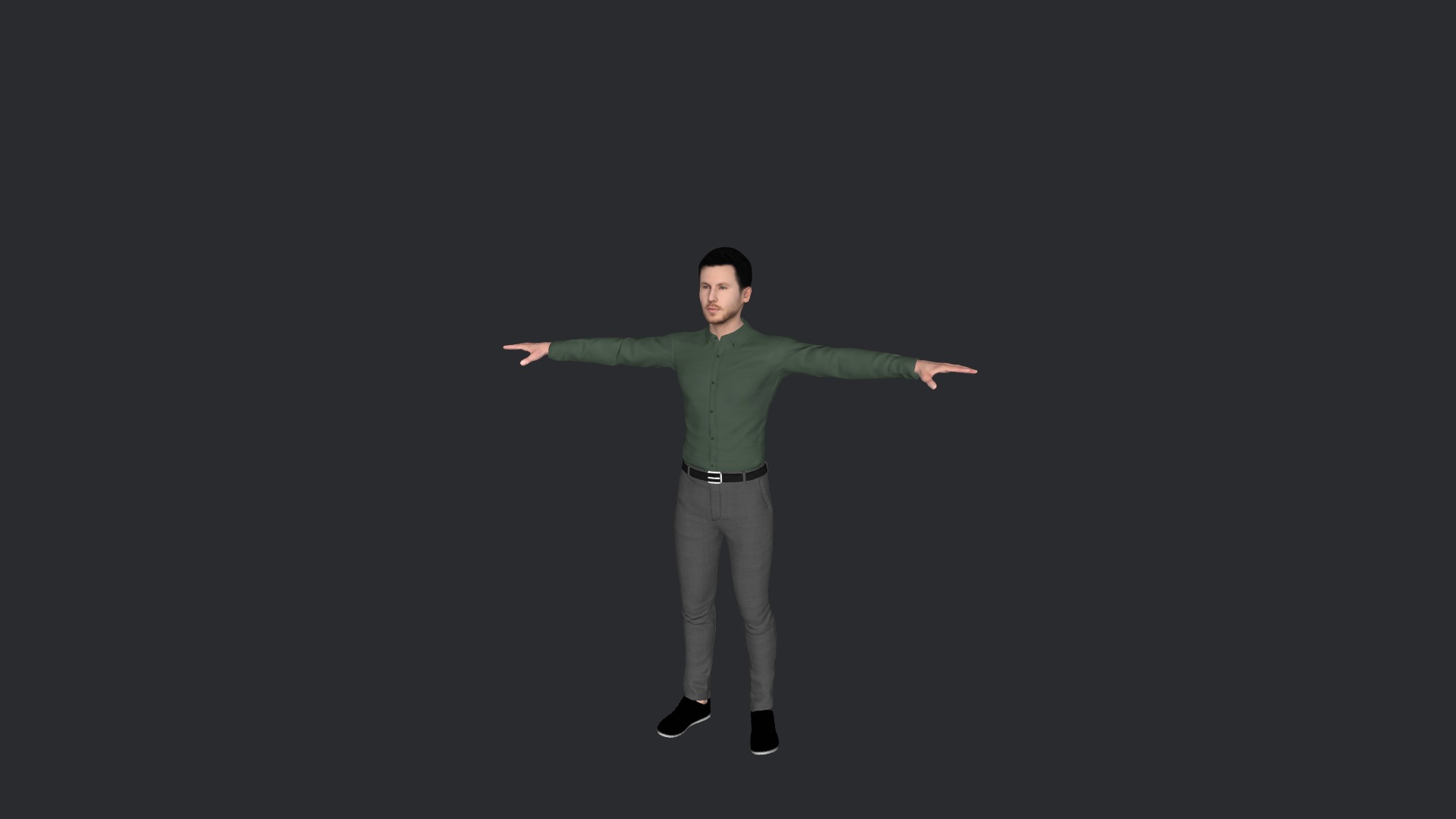 Calvin harris Hyper Realistic Full Body Fully Rigged Character Low-poly 3D model_7