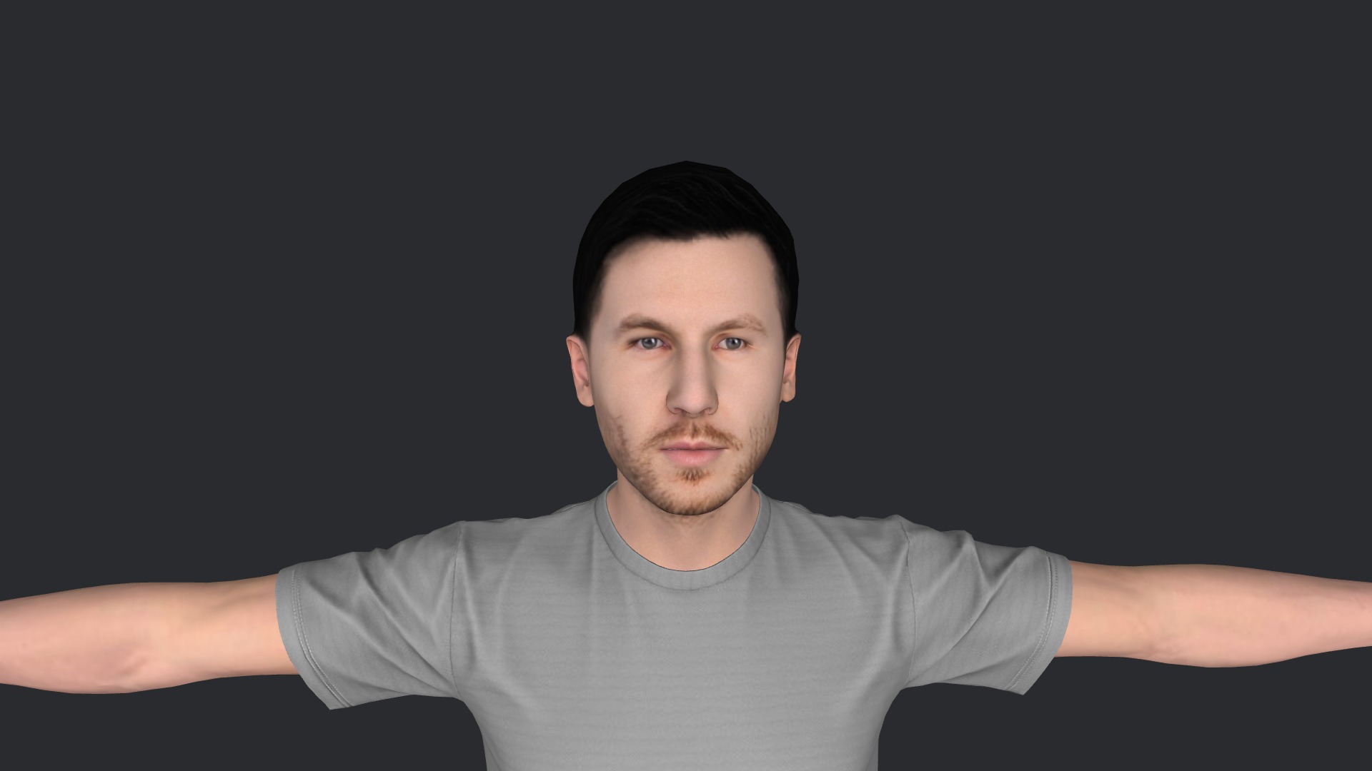Calvin harris Hyper Realistic Full Body Fully Rigged Character Low-poly 3D model_25