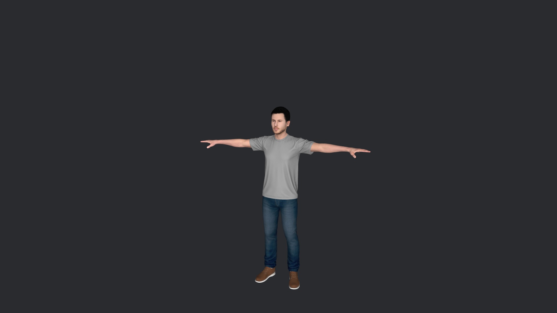 Calvin harris Hyper Realistic Full Body Fully Rigged Character Low-poly 3D model_22