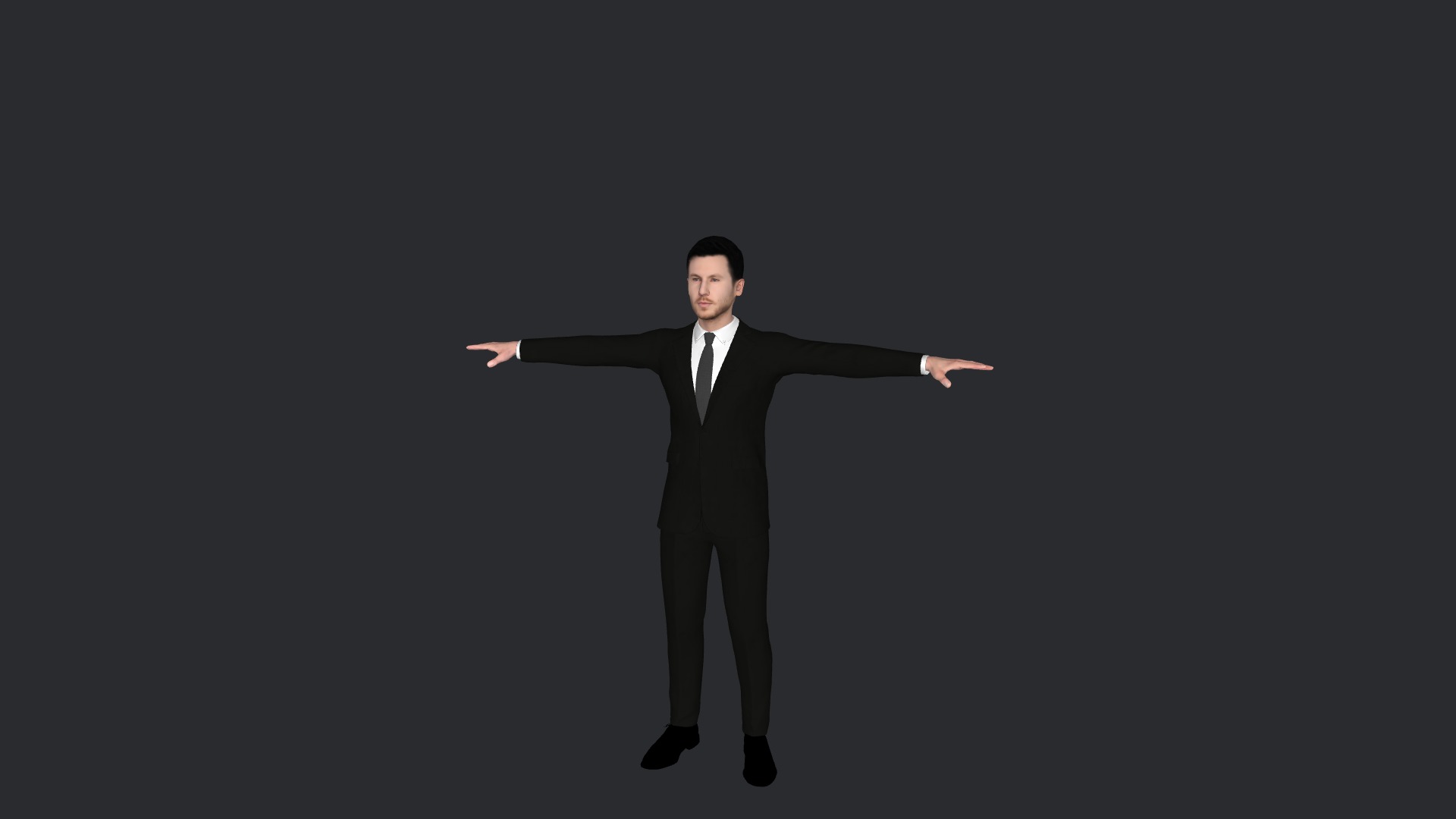 Calvin harris Hyper Realistic Full Body Fully Rigged Character Low-poly 3D model_4