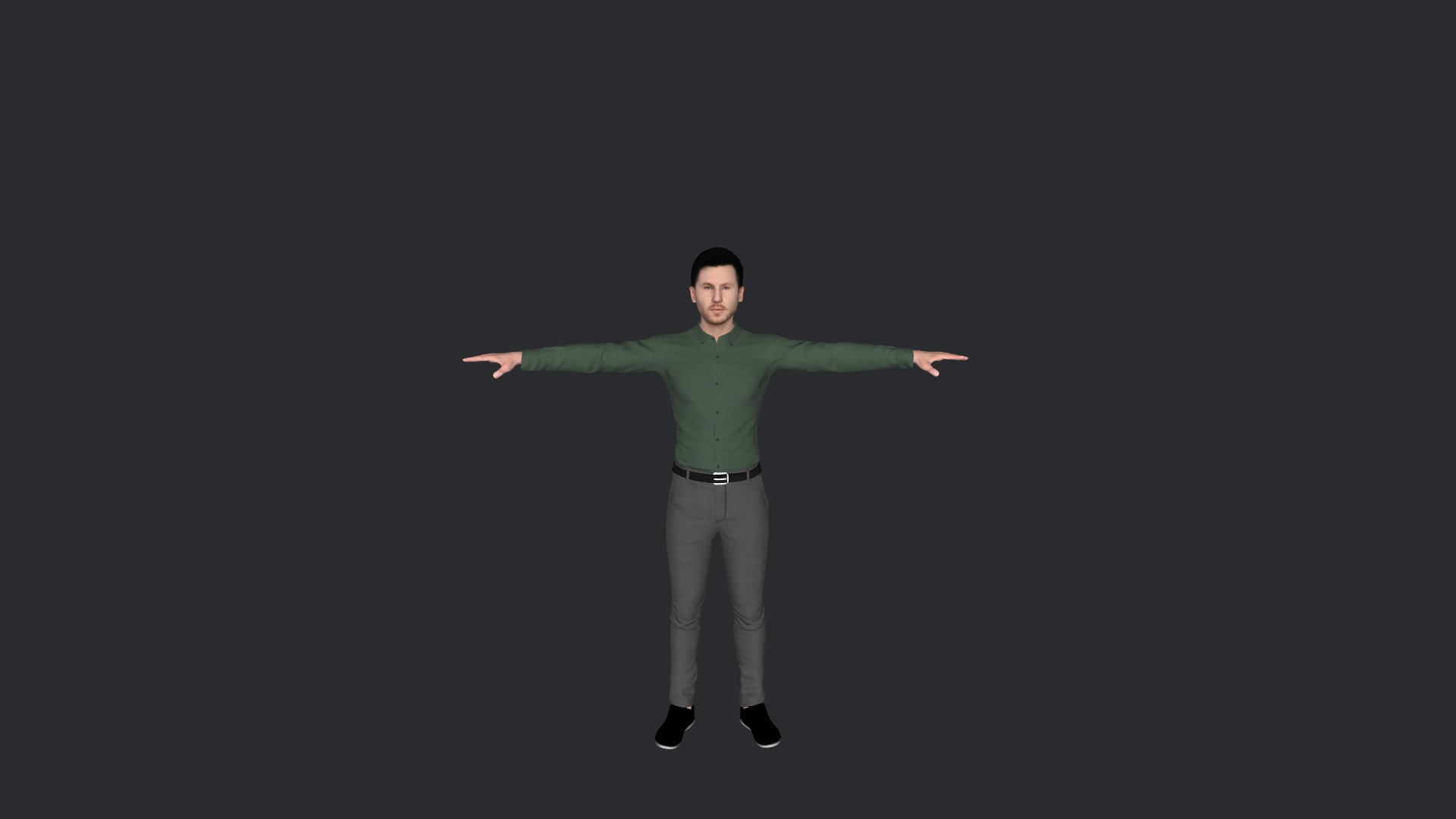 Calvin harris Hyper Realistic Full Body Fully Rigged Character Low-poly 3D model_9