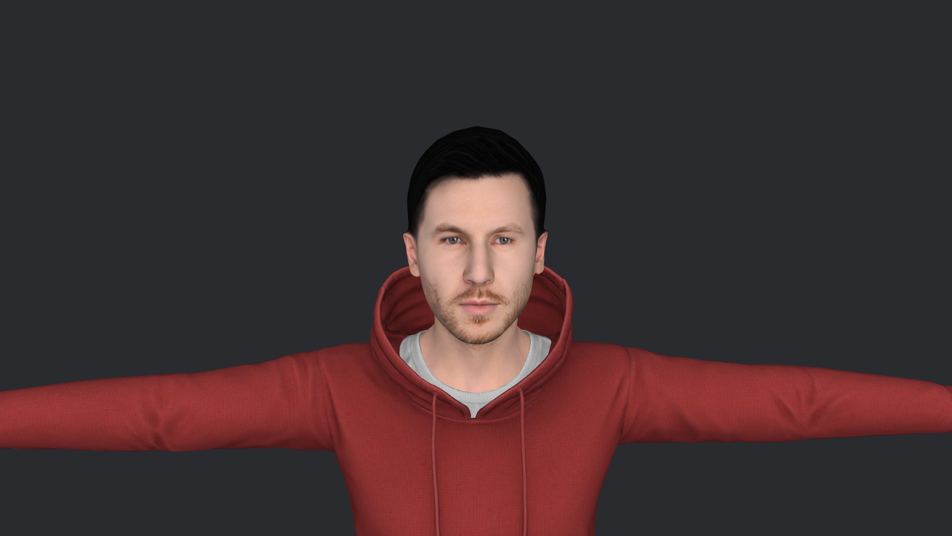 Calvin harris Hyper Realistic Full Body Fully Rigged Character Low-poly 3D model_29