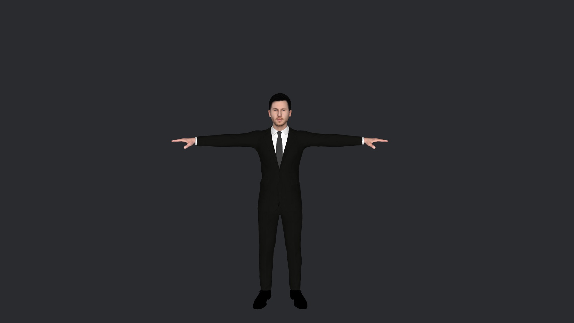 Calvin harris Hyper Realistic Full Body Fully Rigged Character Low-poly 3D model_1