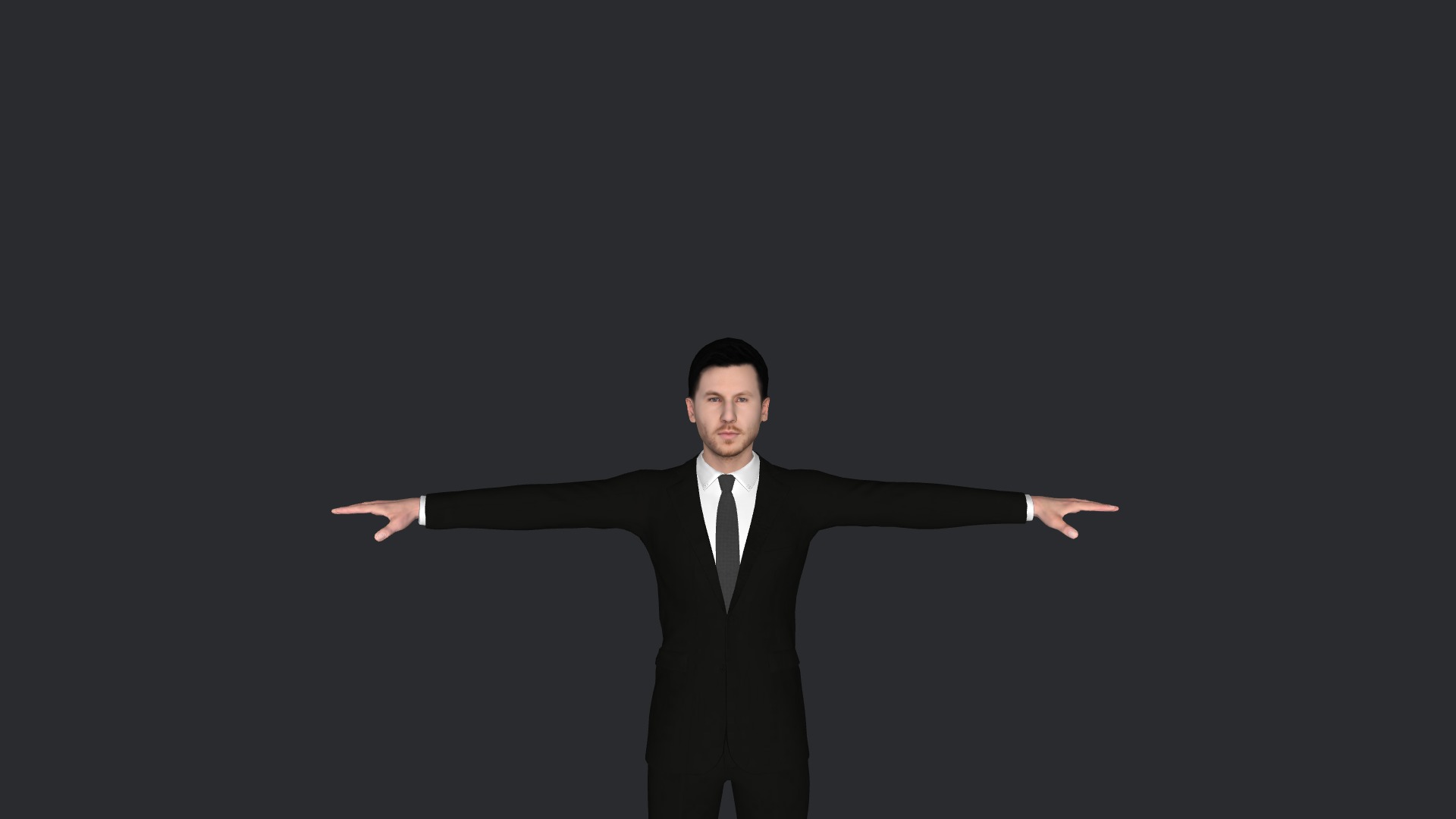 Calvin harris Hyper Realistic Full Body Fully Rigged Character Low-poly 3D model_2