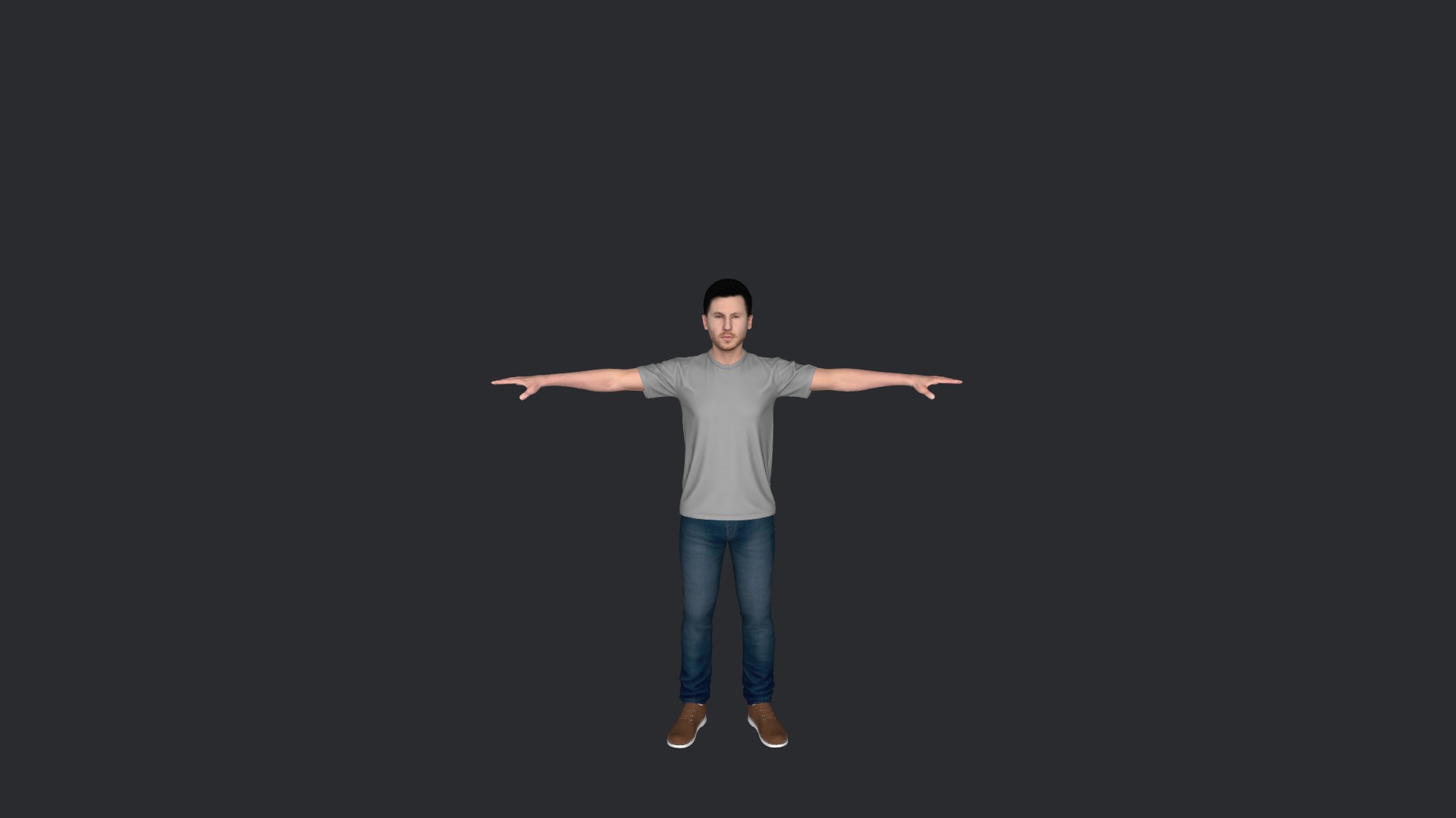 Calvin harris Hyper Realistic Full Body Fully Rigged Character Low-poly 3D model_27