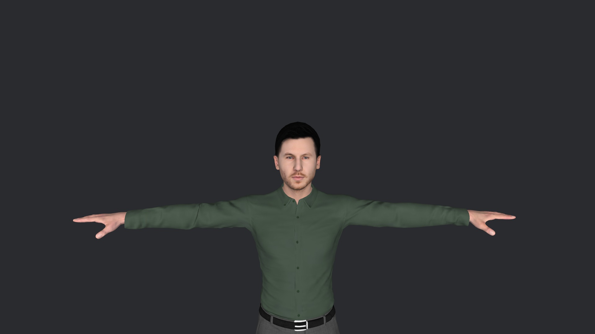 Calvin harris Hyper Realistic Full Body Fully Rigged Character Low-poly 3D model_16