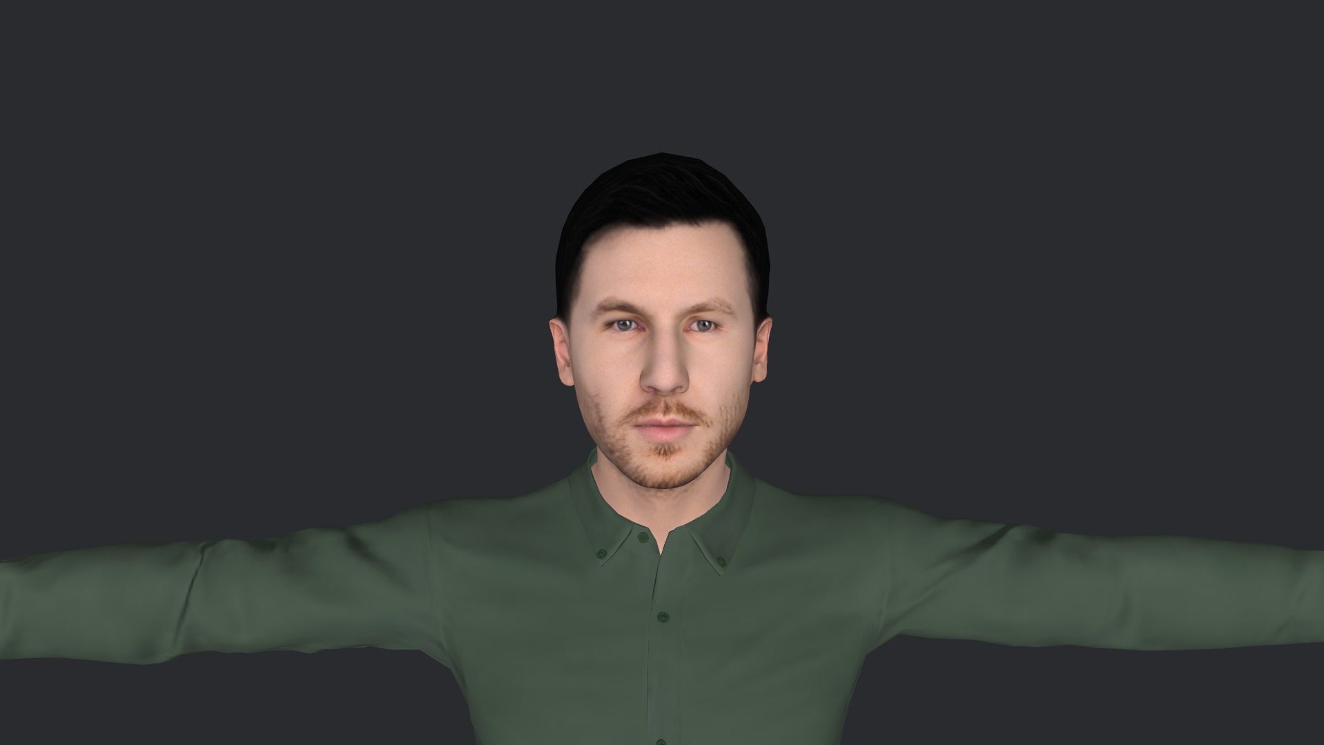 Calvin harris Hyper Realistic Full Body Fully Rigged Character Low-poly 3D model_11