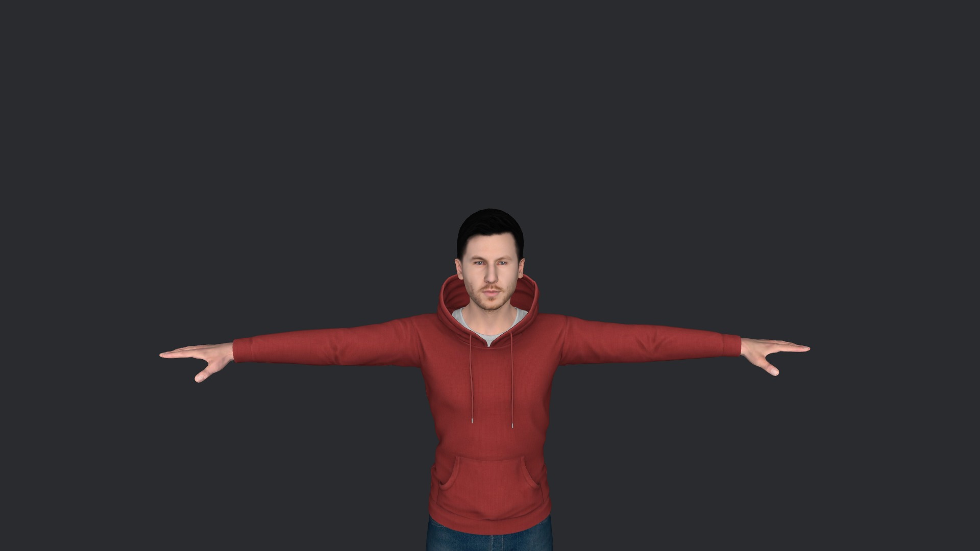 Calvin harris Hyper Realistic Full Body Fully Rigged Character Low-poly 3D model_15