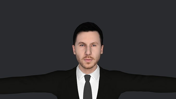 Calvin harris  Hyper Realistic Full Body Fully Rigged Character Low-poly 3D model