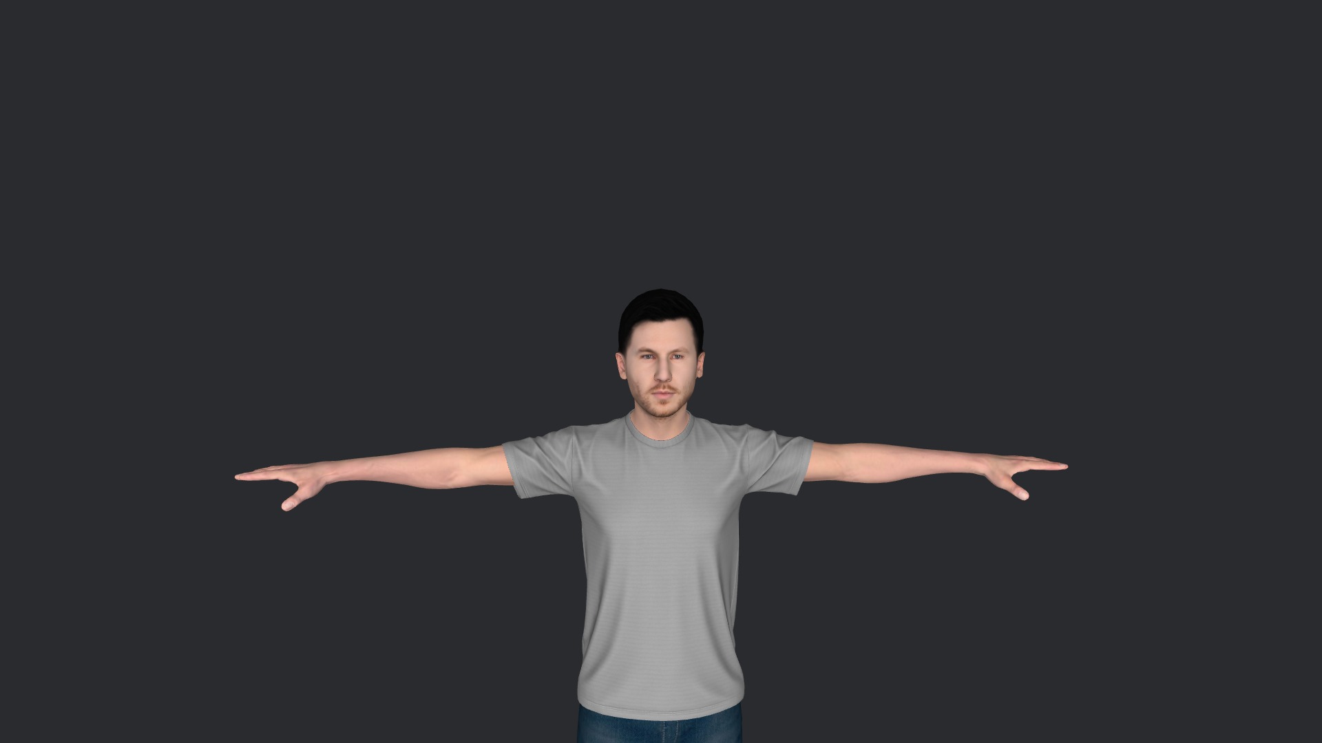 Calvin harris Hyper Realistic Full Body Fully Rigged Character Low-poly 3D model_24