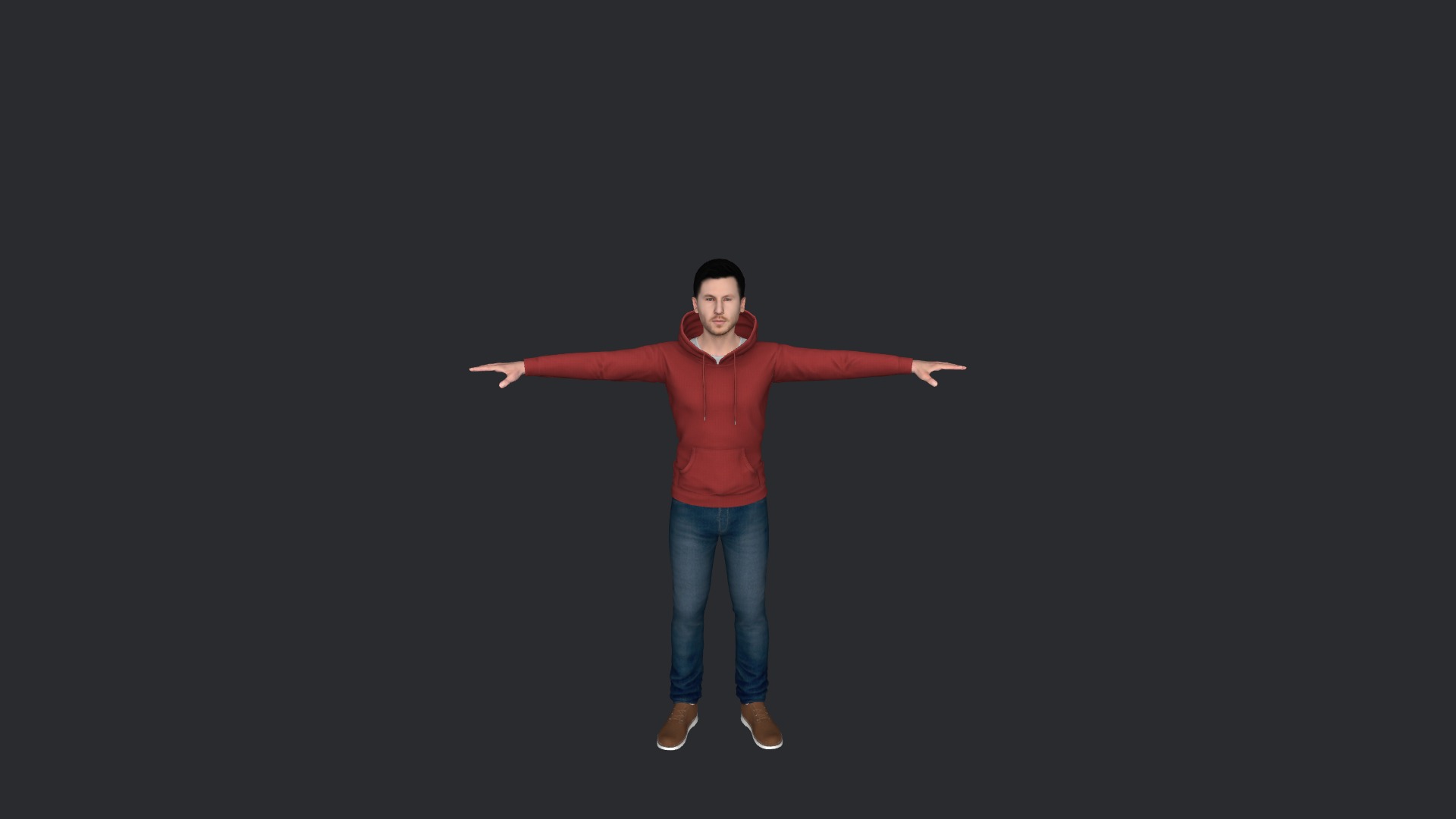 Calvin harris Hyper Realistic Full Body Fully Rigged Character Low-poly 3D model_10