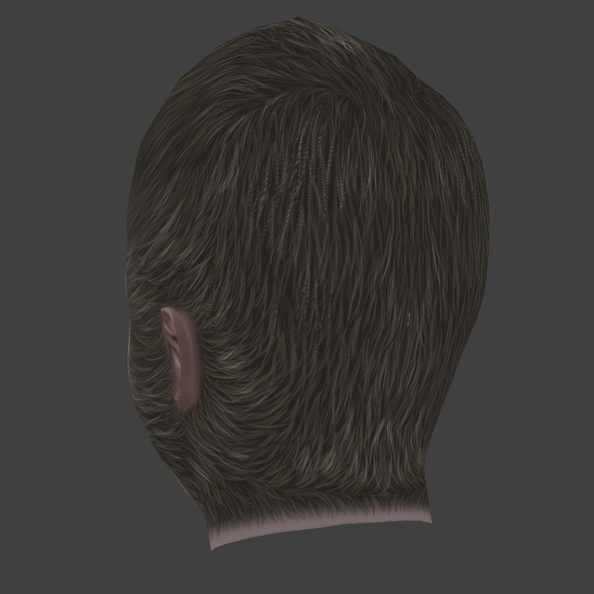 Black Myth Wukong Head - Low Poly Low-poly 3D model_3