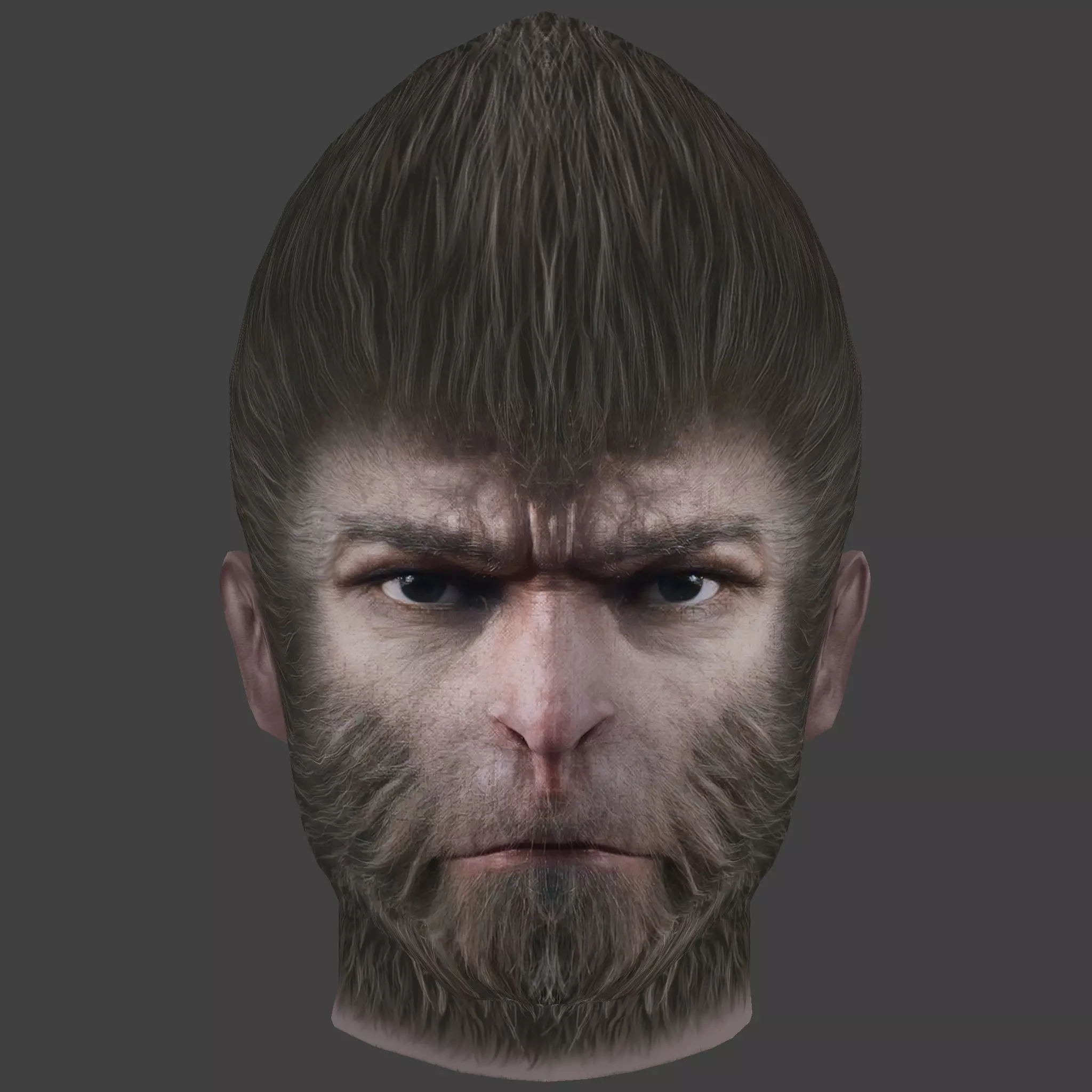 Black Myth Wukong Head - Low Poly Low-poly 3D model_0