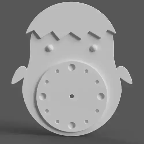 chick wall clock stl