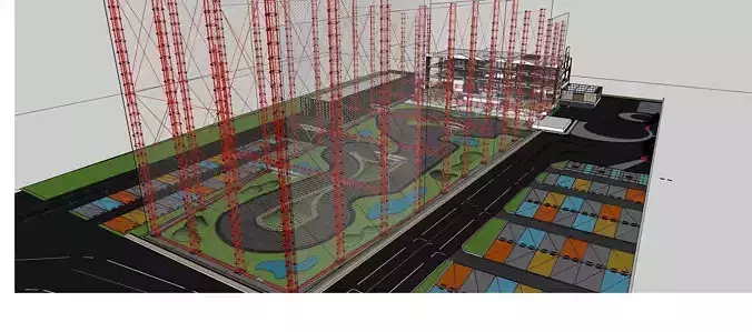 Golf Go karting and a Club all in once entertainment center