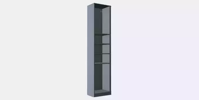 PAX Add-on corner unit with 4 shelves 5