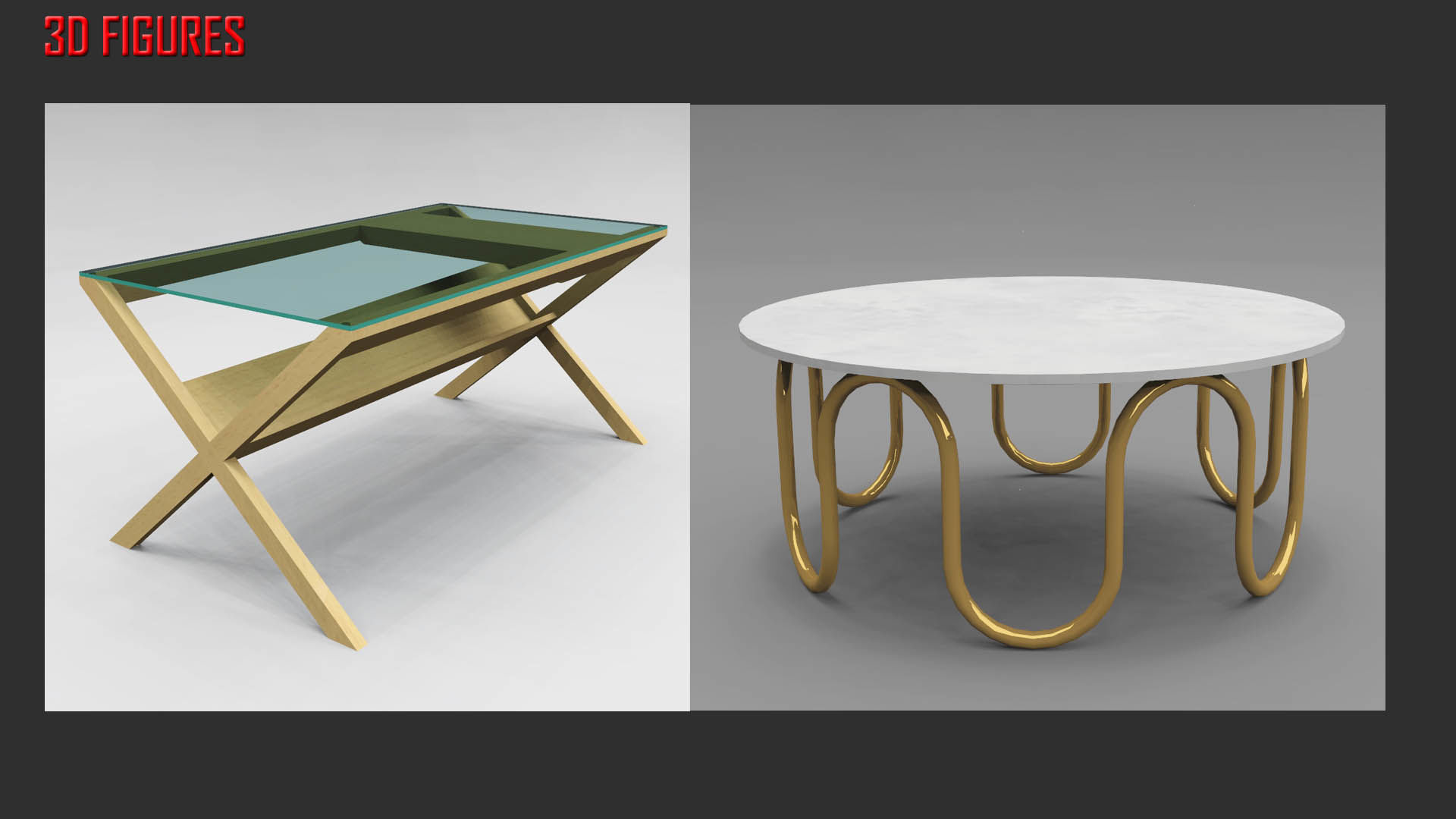 Low Poly Tables Low-poly 3D model_4