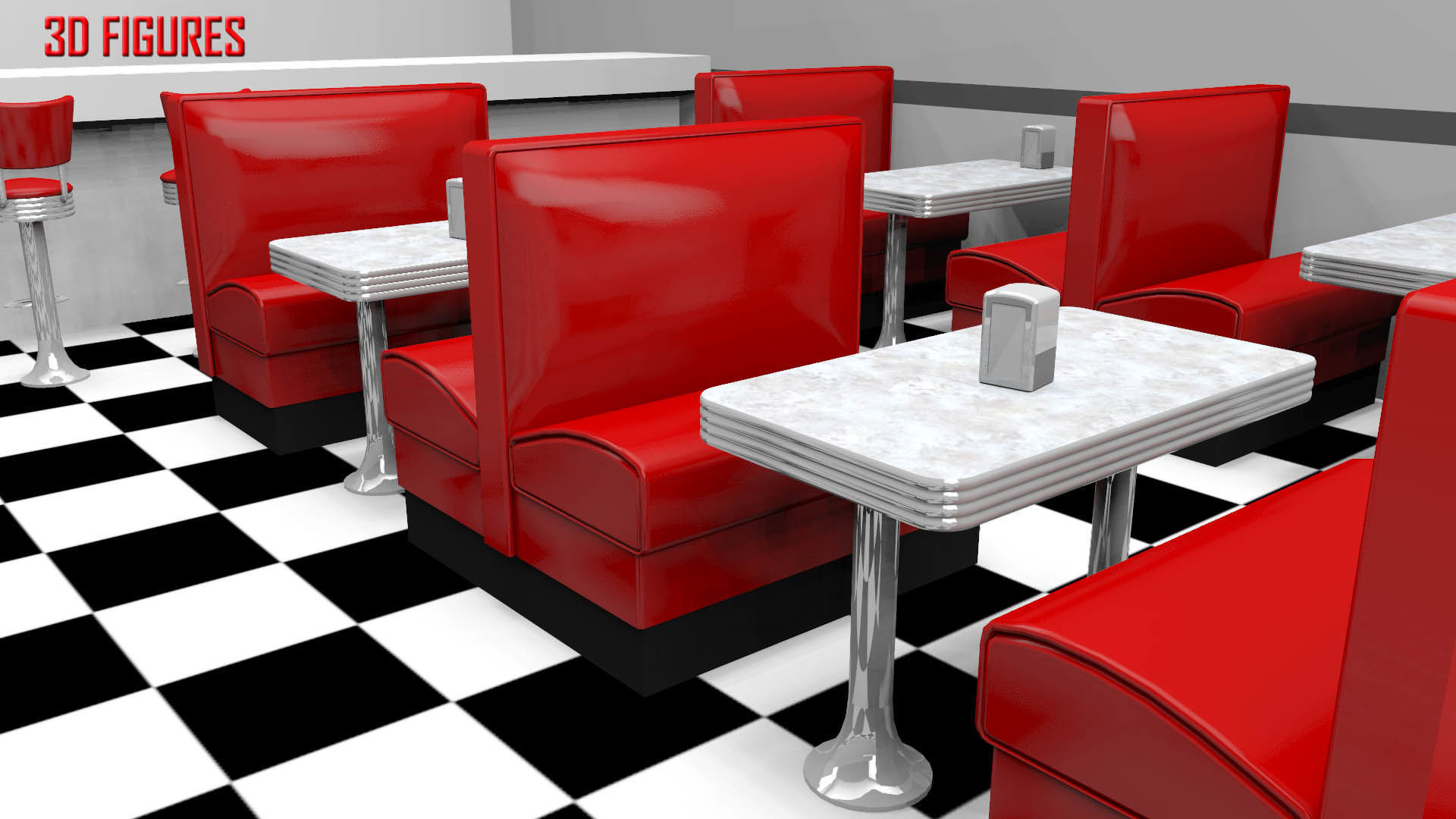 Low Poly Tables Low-poly 3D model_5