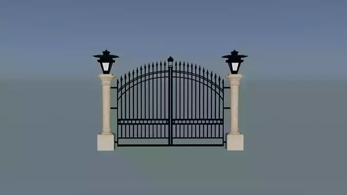 Classic Gate Door 3D print model Classic Gate Door 3D print model