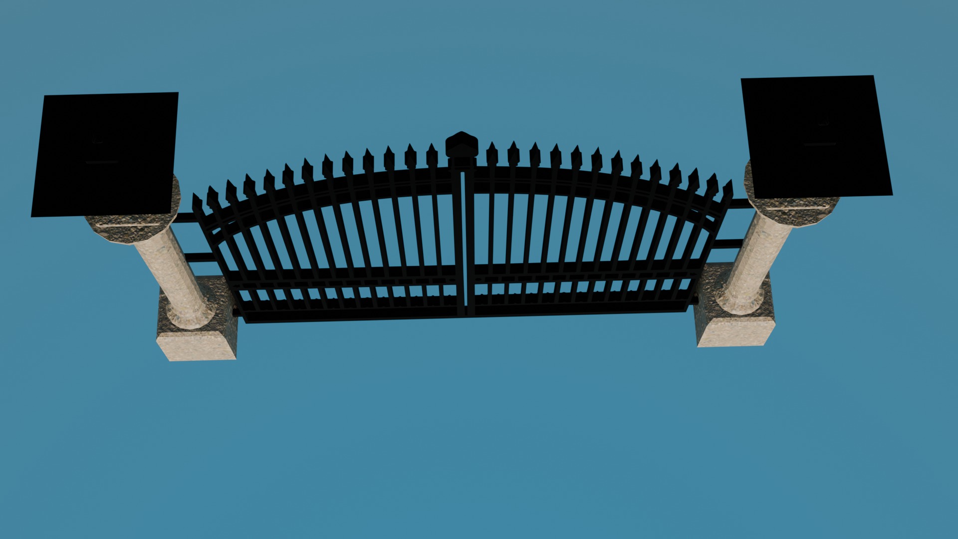Classic Gate Door 3D print model_1