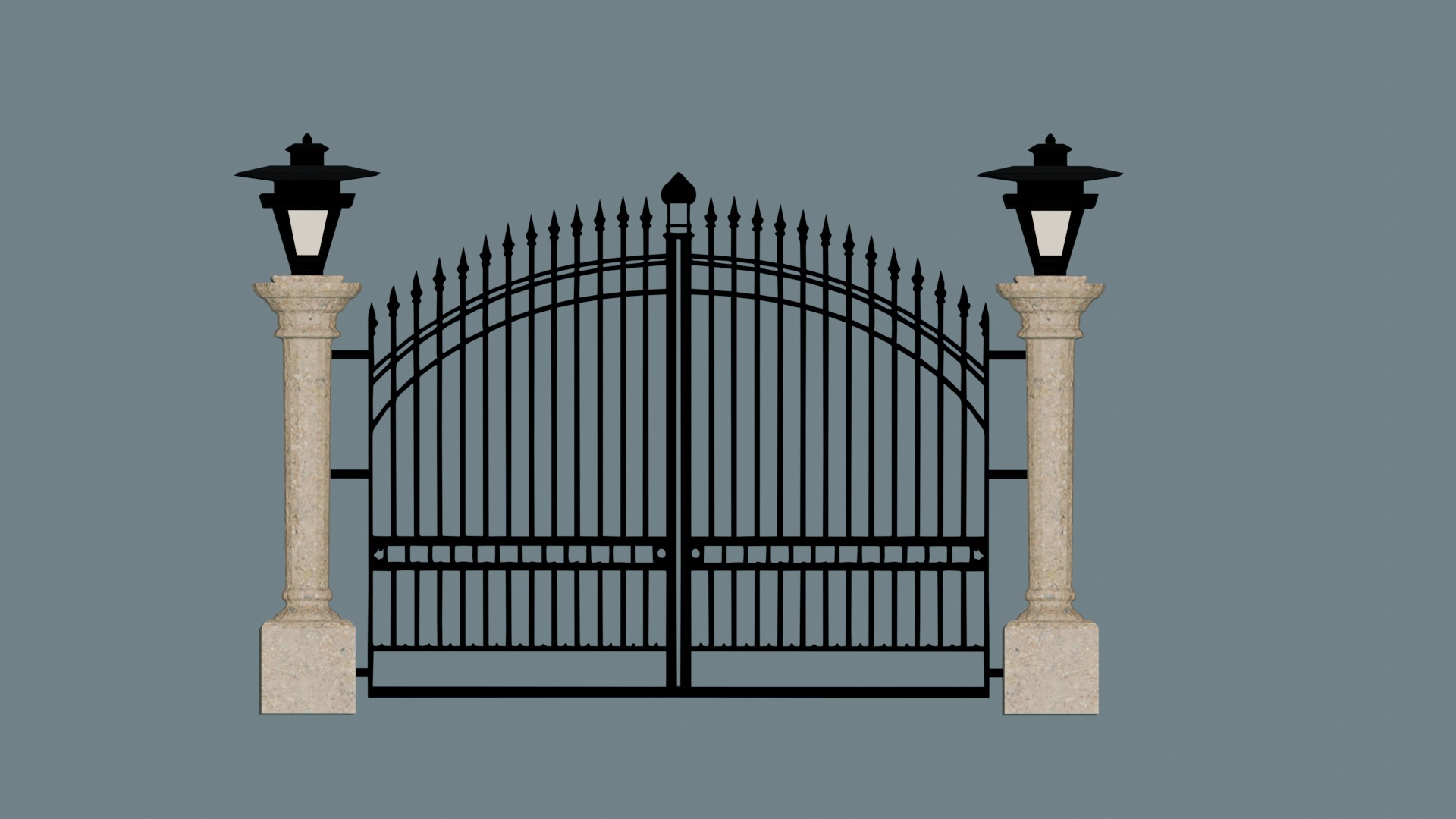 Classic Gate Door 3D print model_5